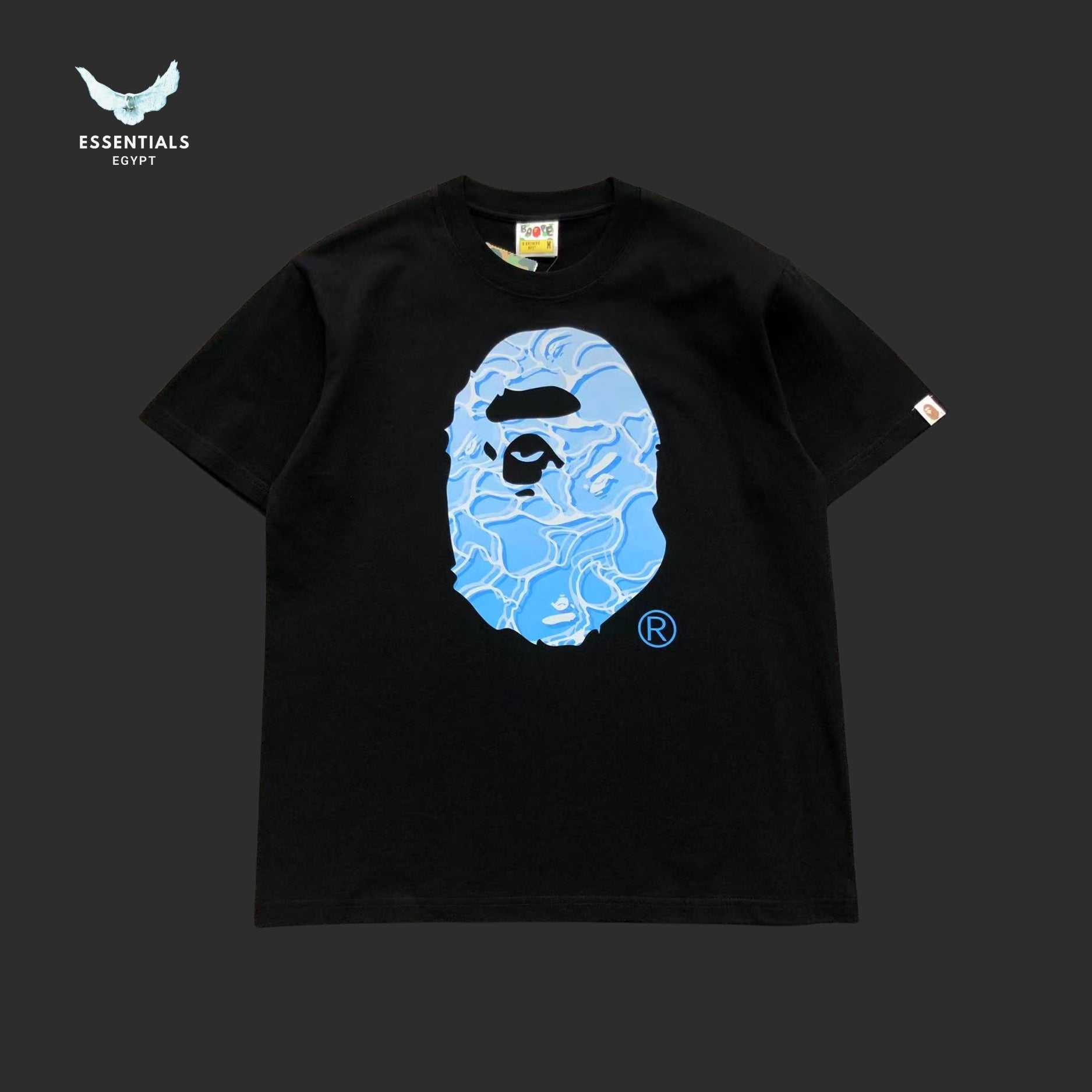BAPE ABC Sea Surface Camo Ape Head Tee