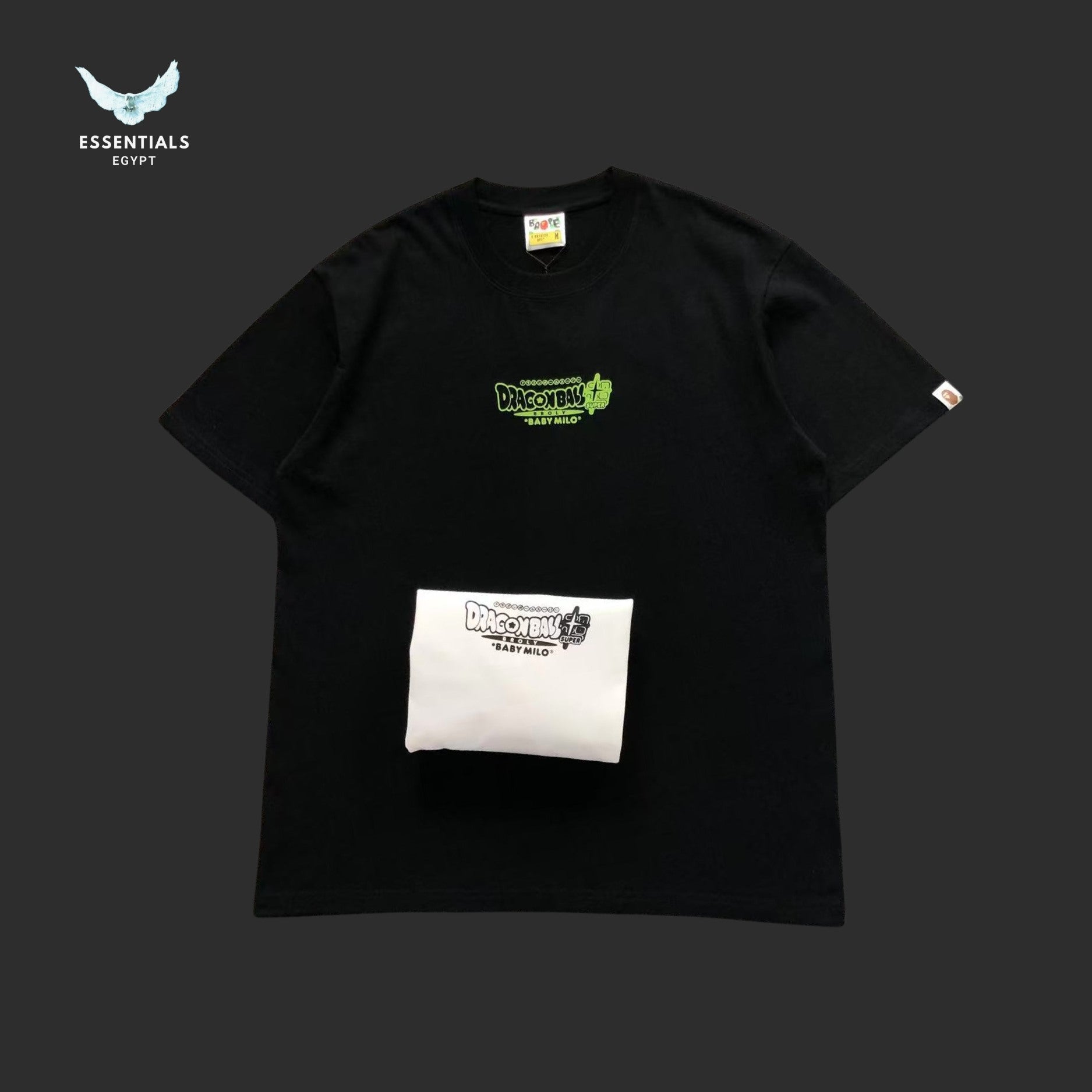 BAPE x Dragon Ball Z Super Saiyan Vegeta & Son Goku Baby Milo Tee