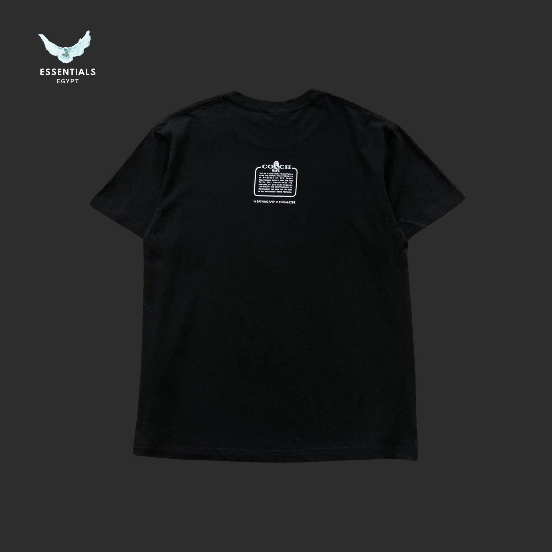 BAPE x Coach College Tee Black