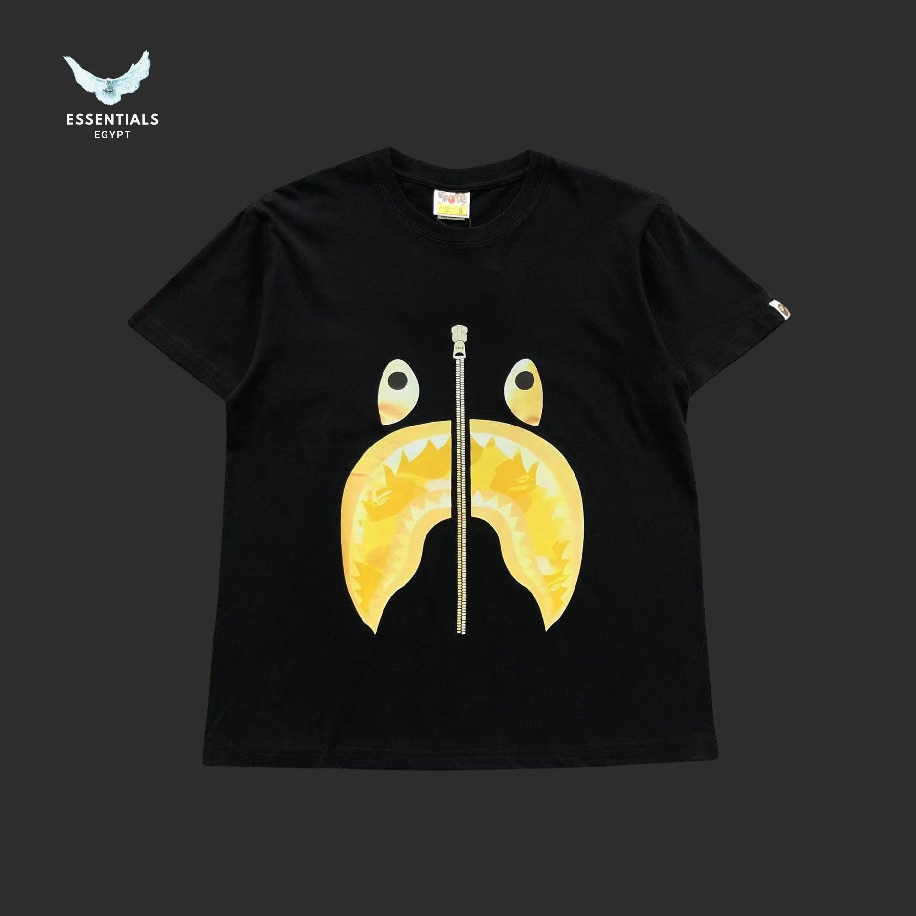BAPE Color Camo Shark Tee Yellow