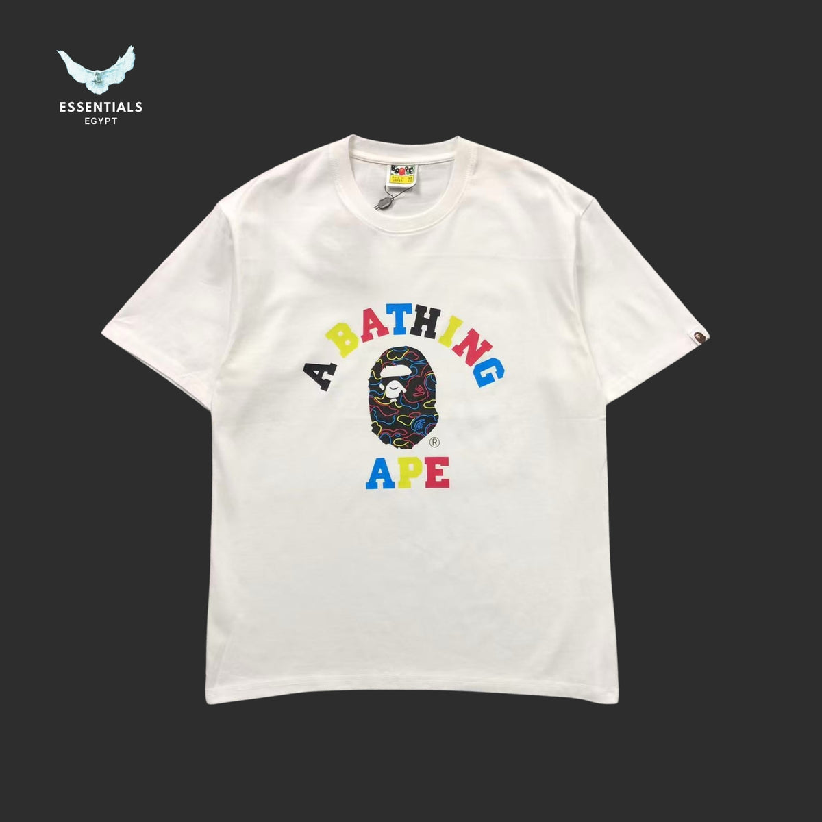 BAPE Neon Camo College Tee