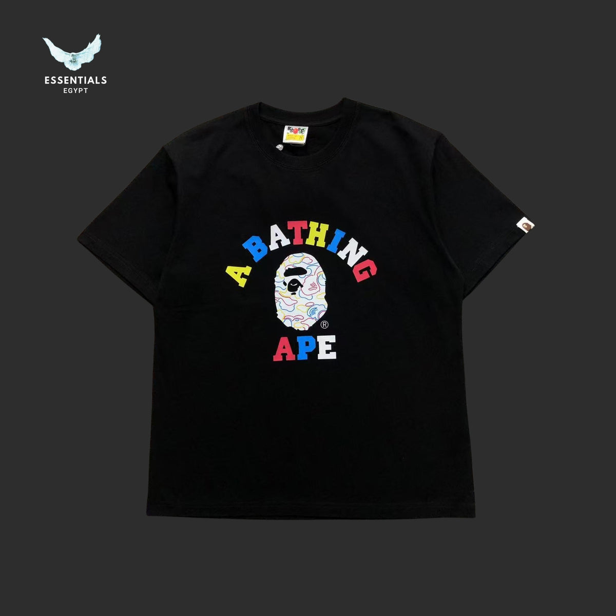 BAPE Neon Camo College Tee