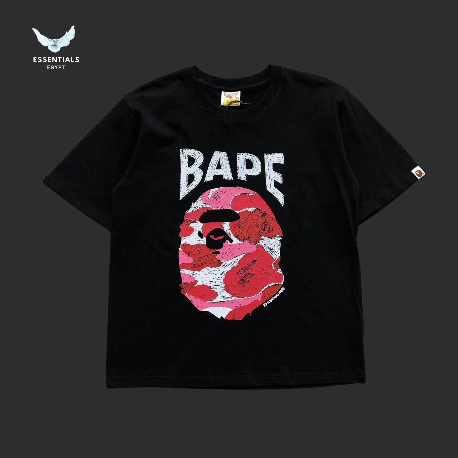BAPE Crayon Camo Big Ape Head Tee