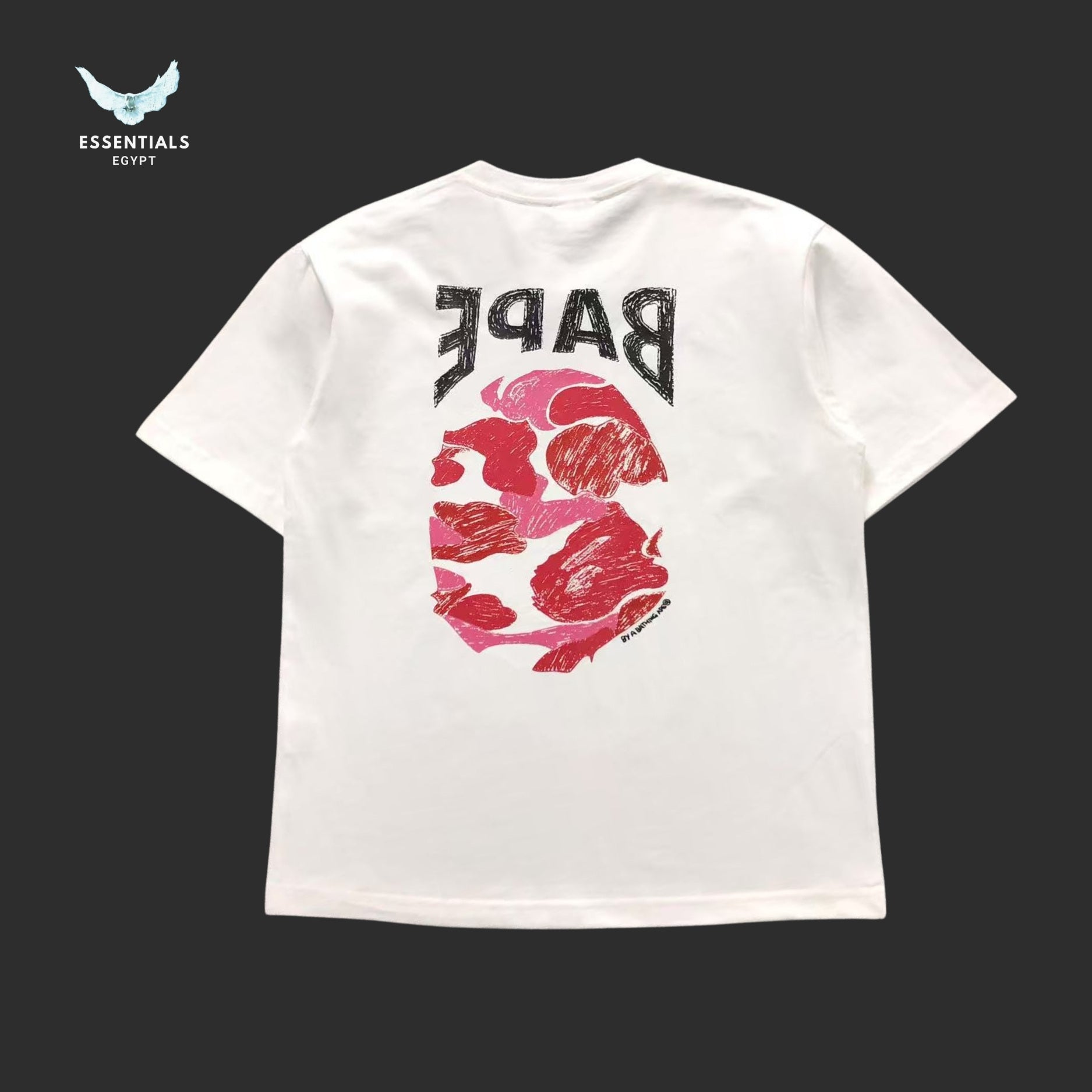 BAPE Crayon Camo Big Ape Head Tee