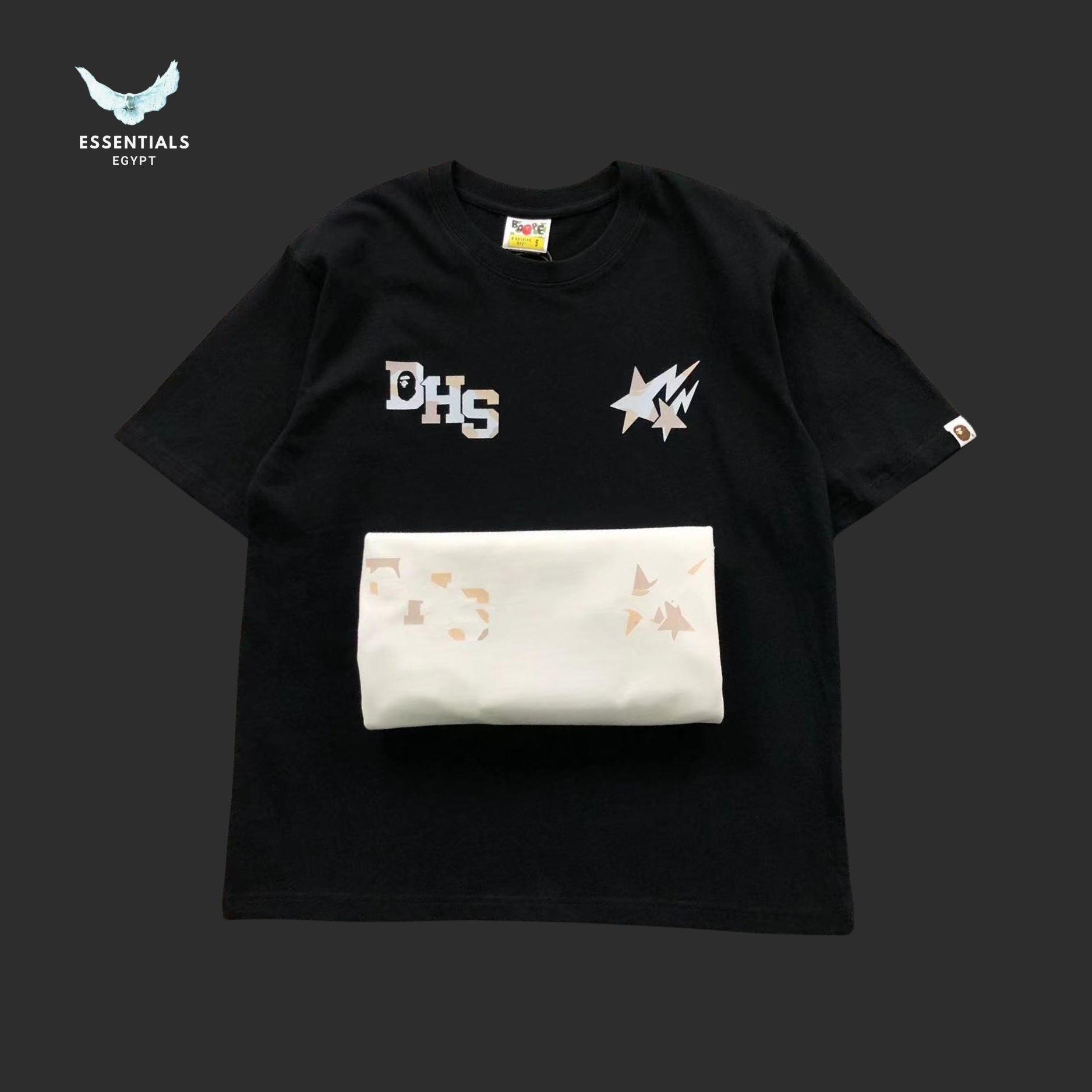 BAPE x Highsnobiety Multi Logo Relaxed Fit Tee