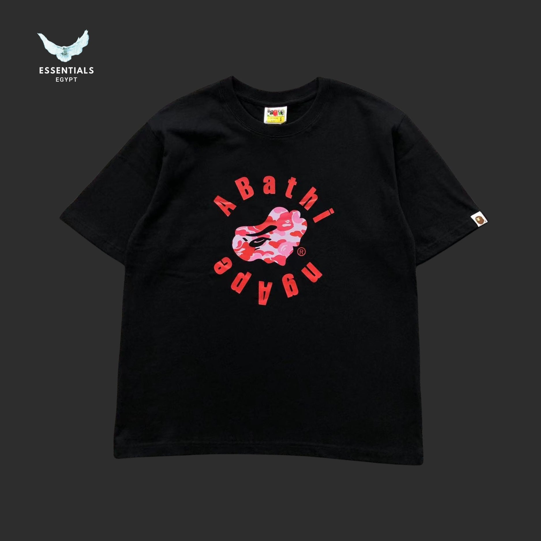BAPE Pink ABC Camo Ape Head Tee