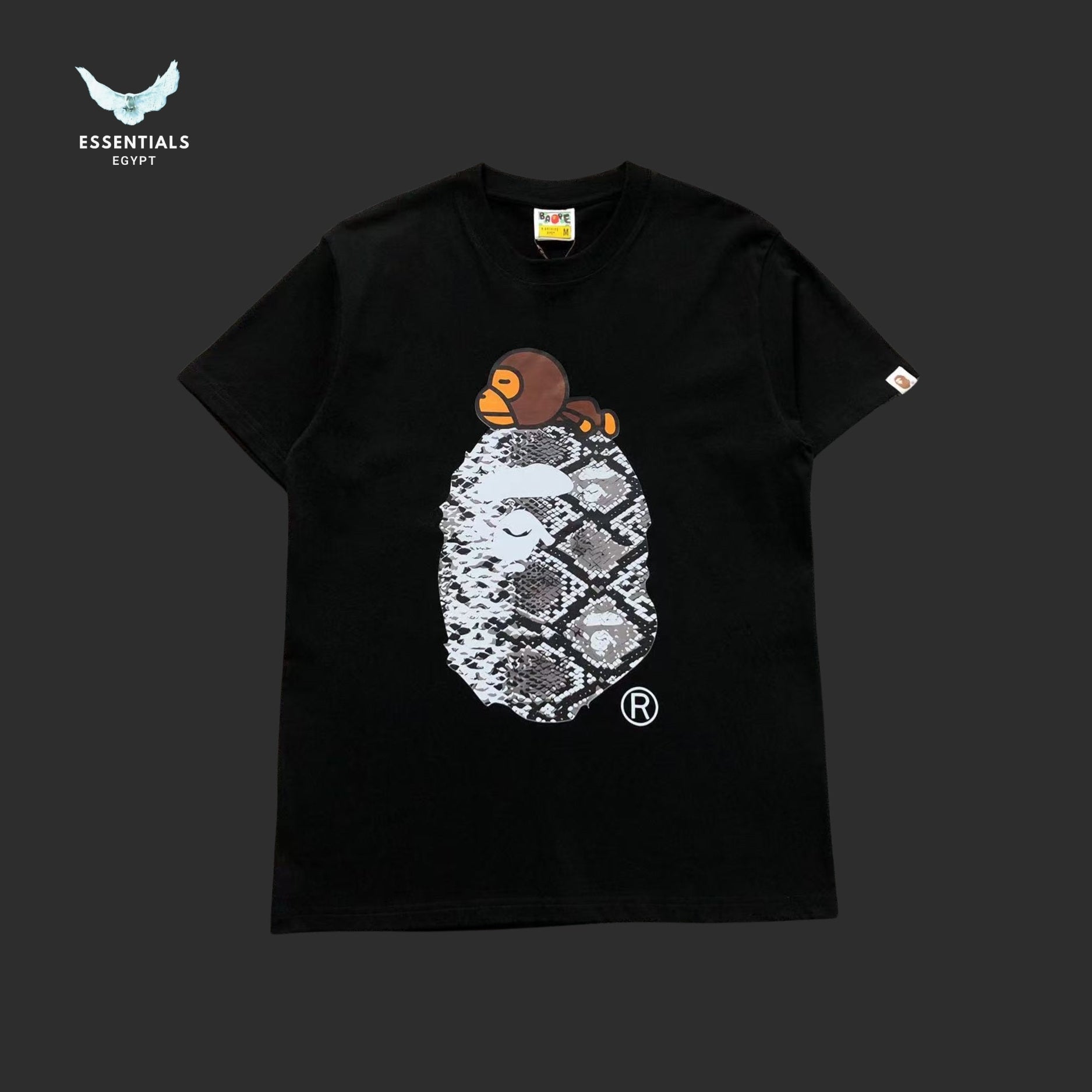 BAPE Snake Milo on Big Ape Tee