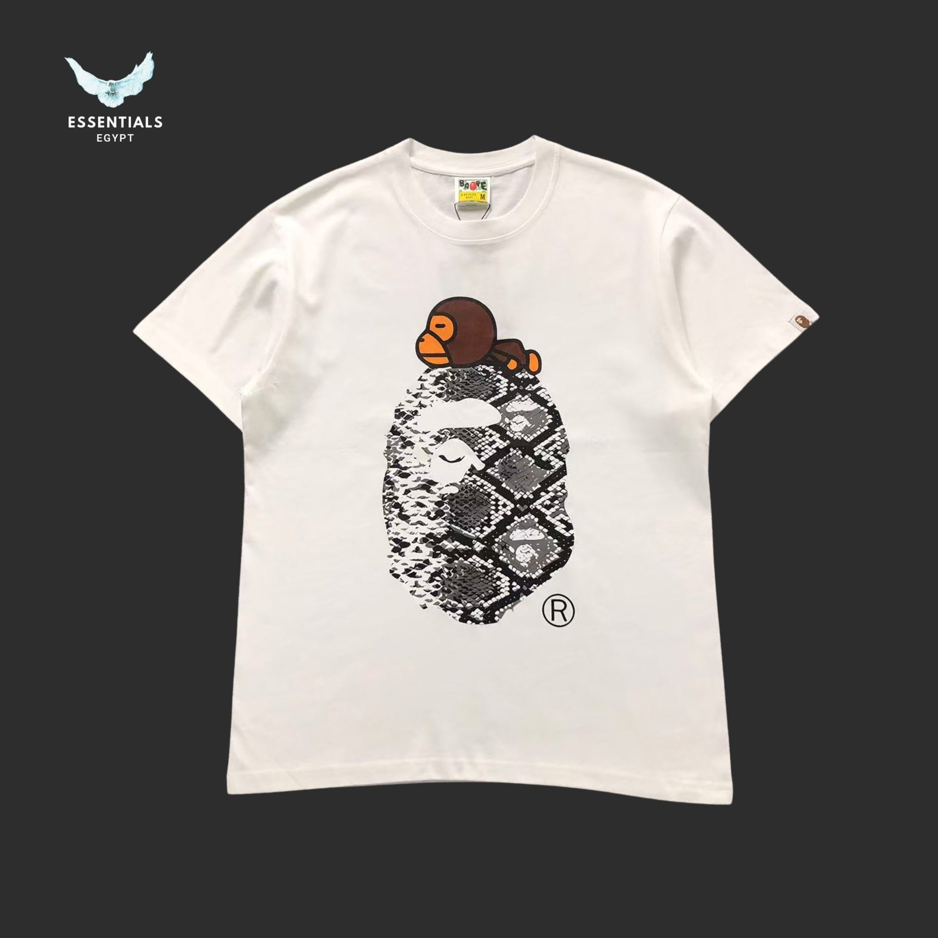 BAPE Snake Milo on Big Ape Tee