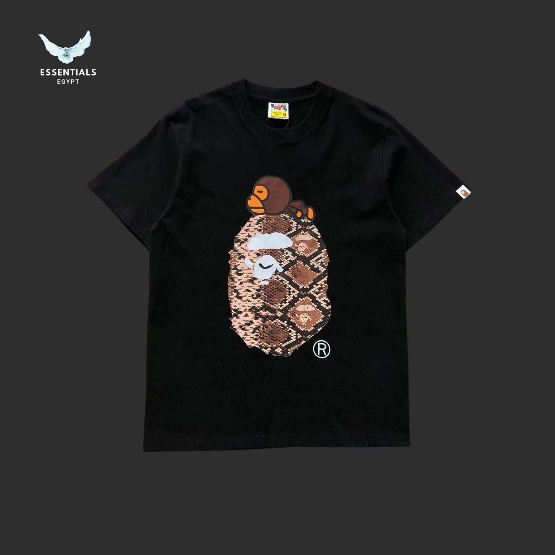 BAPE Snake Milo On Big Ape Tee