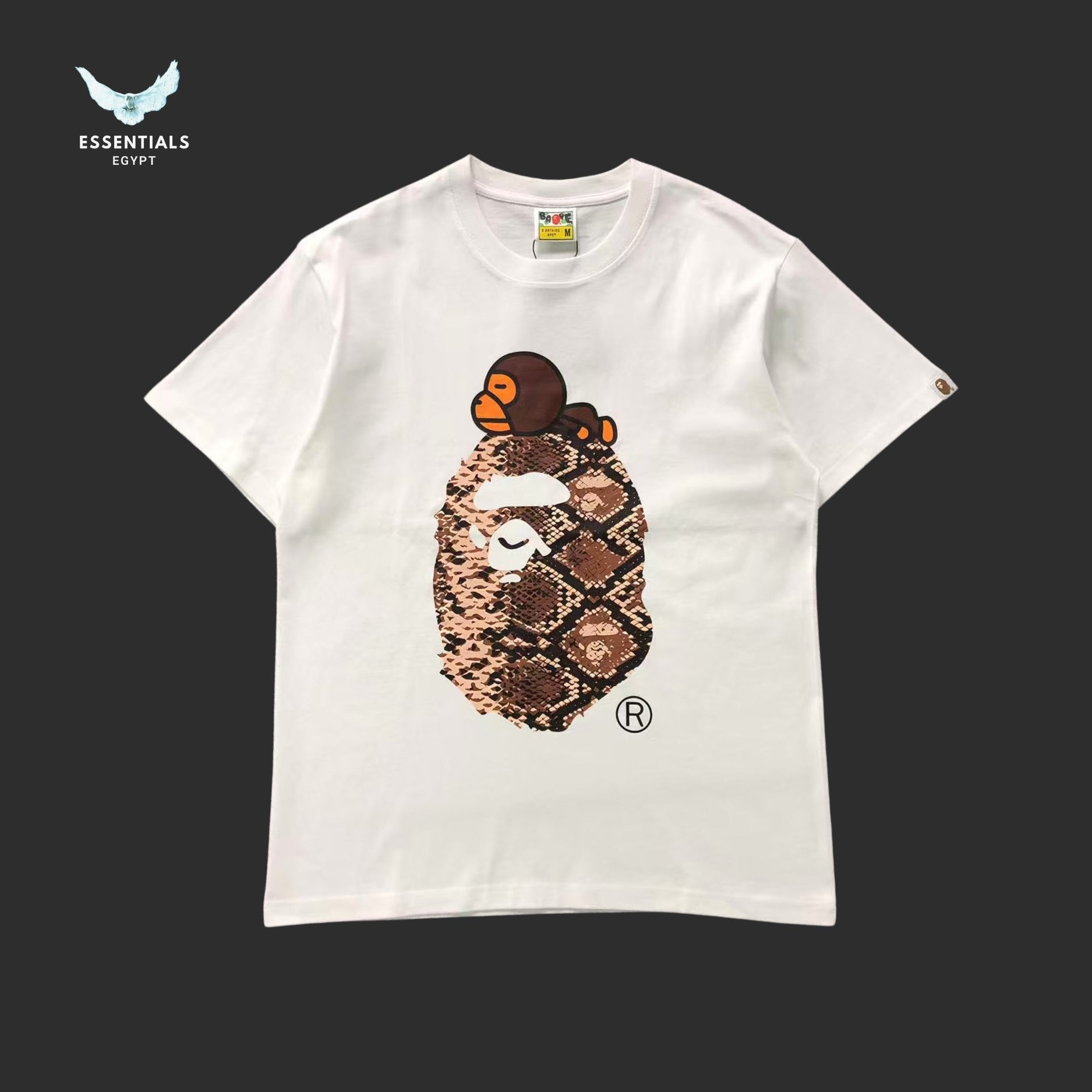 BAPE Snake Milo On Big Ape Tee