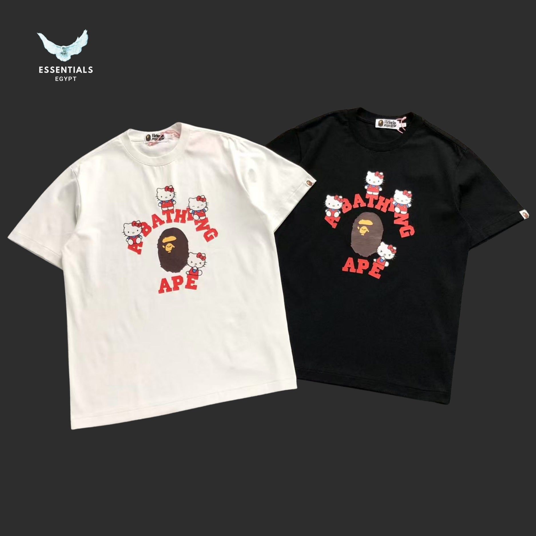 BAPE Ape x Hello Kitty College Tee