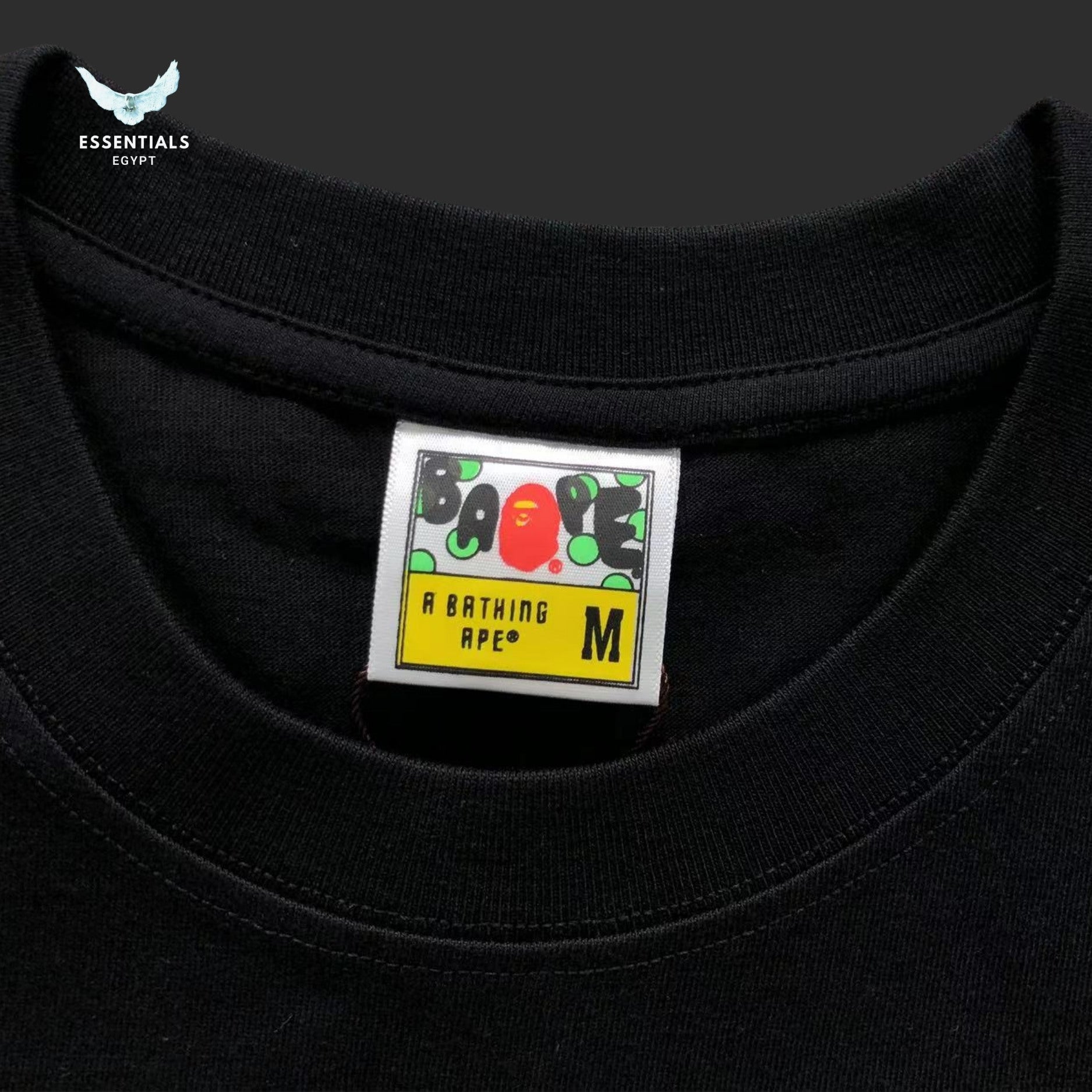 BAPE Black ABC Camo Milo on Big Ape Tee