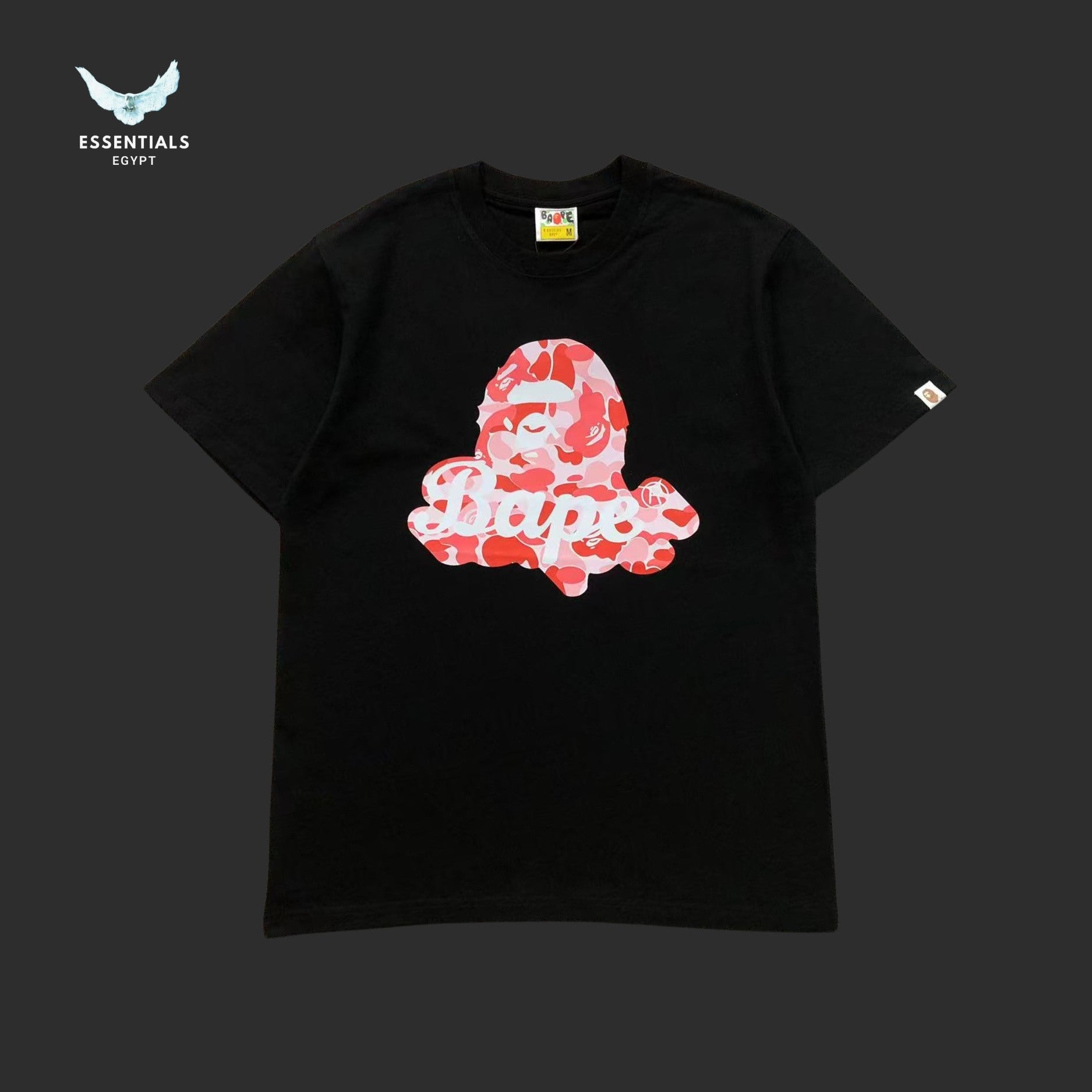 BAPE Pink ABC Camo Ape Head Tee