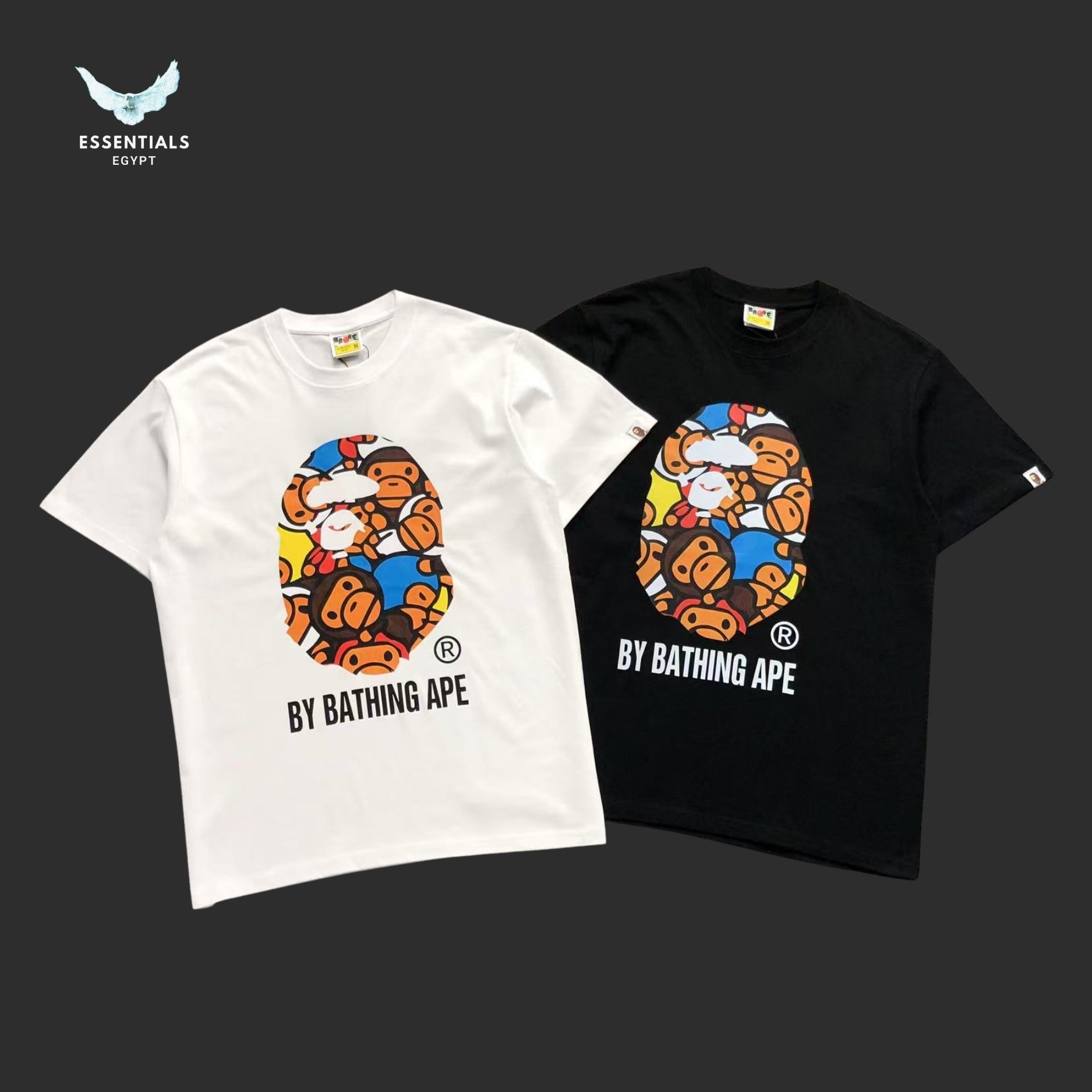 BAPE All Baby Milo Multi Big Ape Head Tee