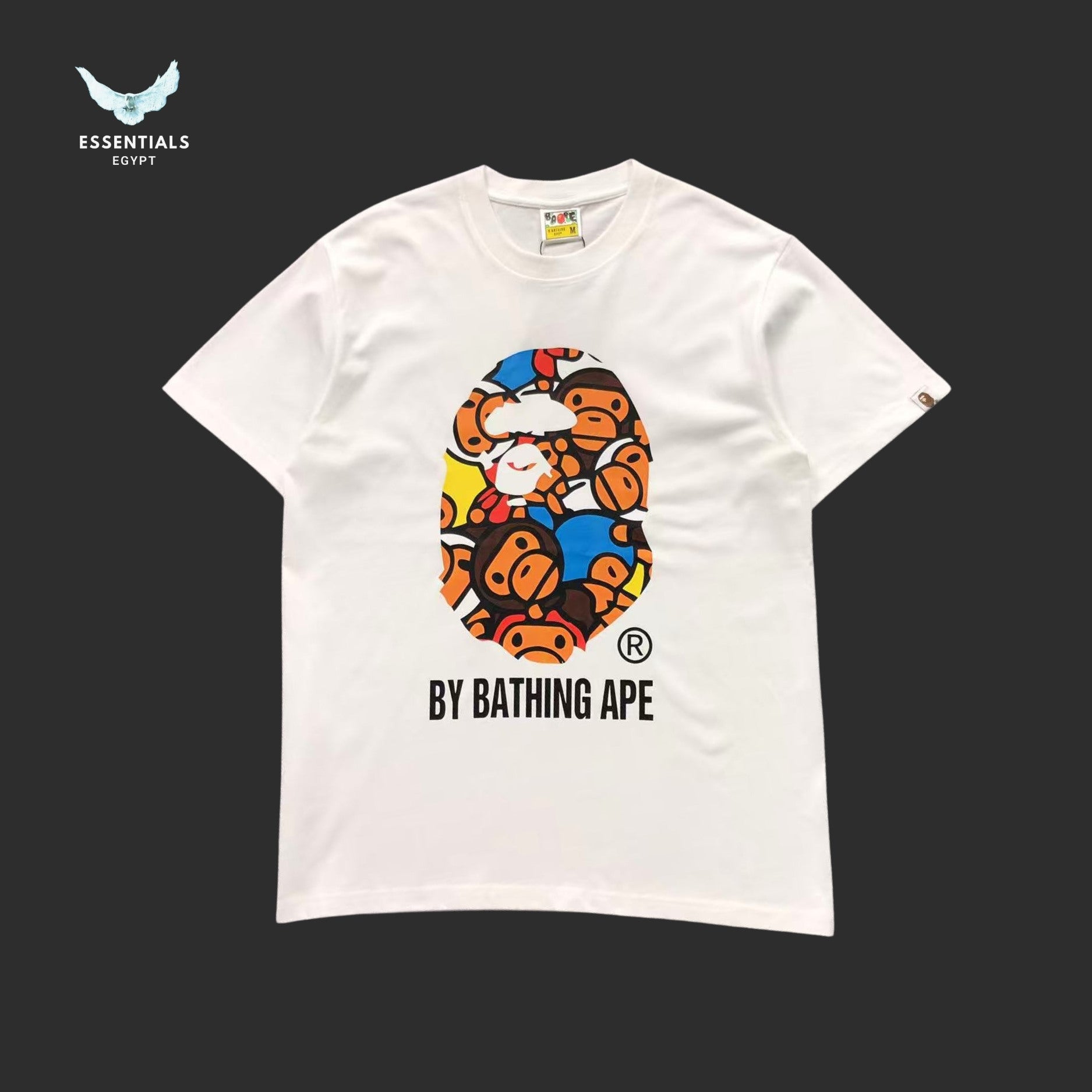 BAPE All Baby Milo Multi Big Ape Head Tee