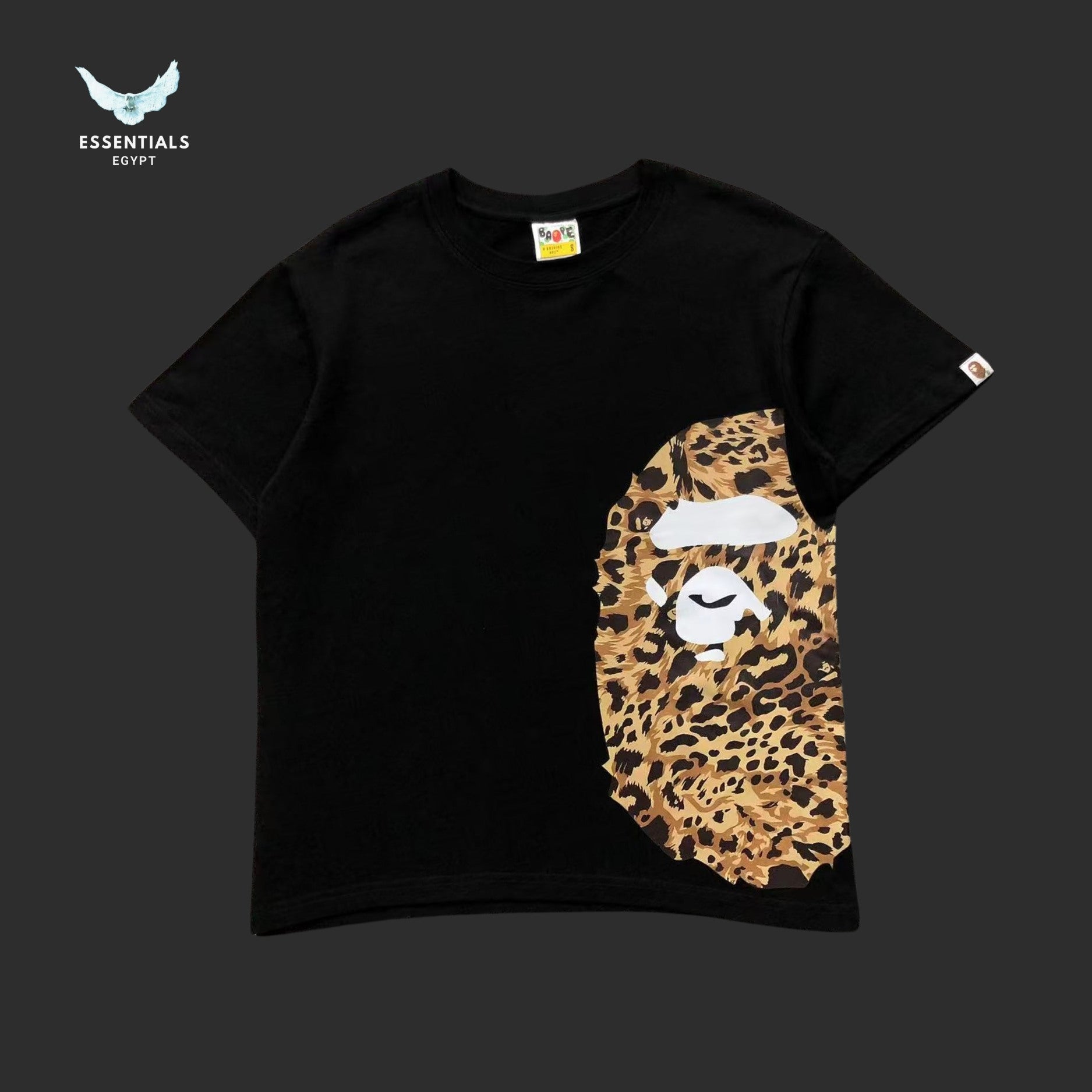 BAPE Wild Leopard Pattern Side Big Ape Head Tee