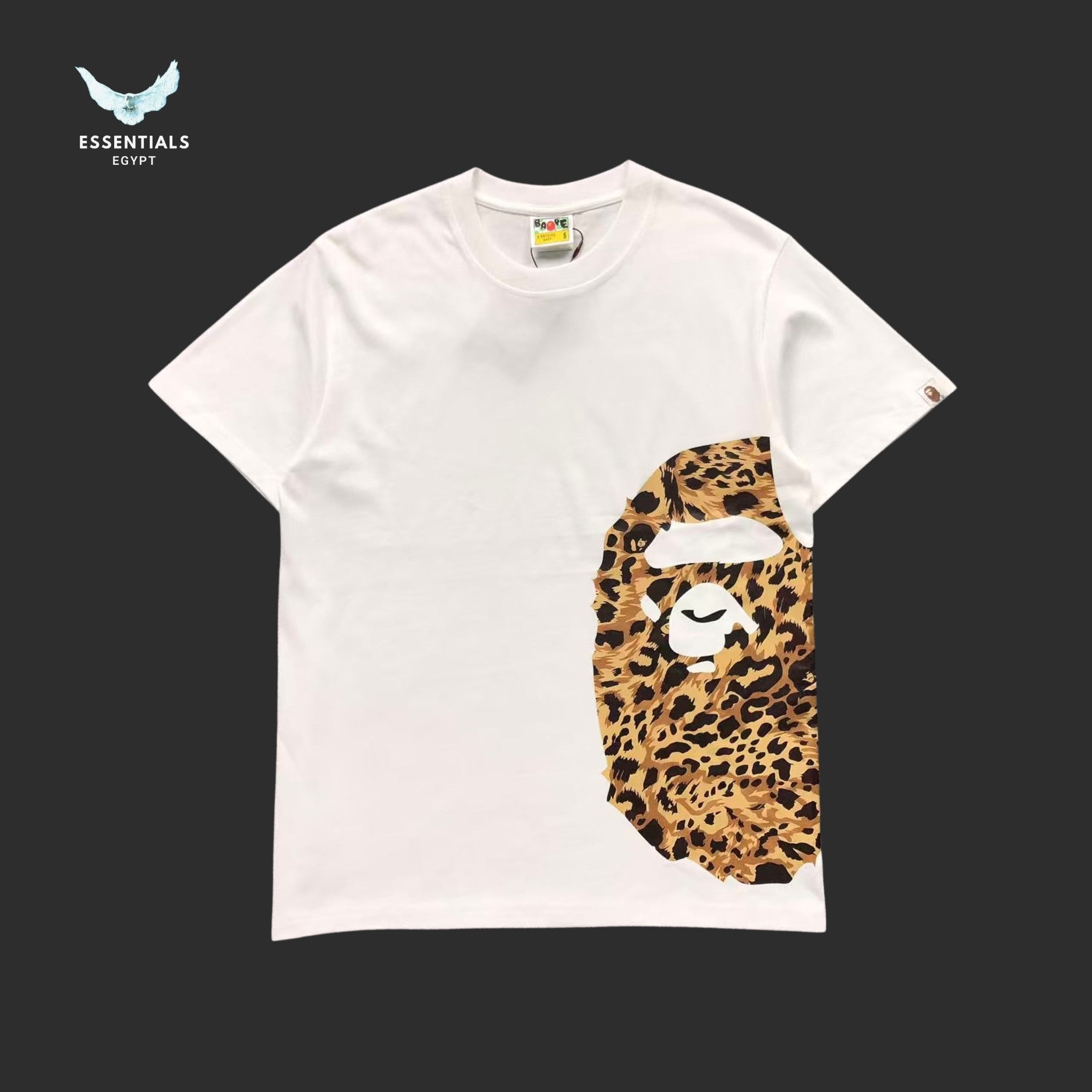 BAPE Wild Leopard Pattern Side Big Ape Head Tee