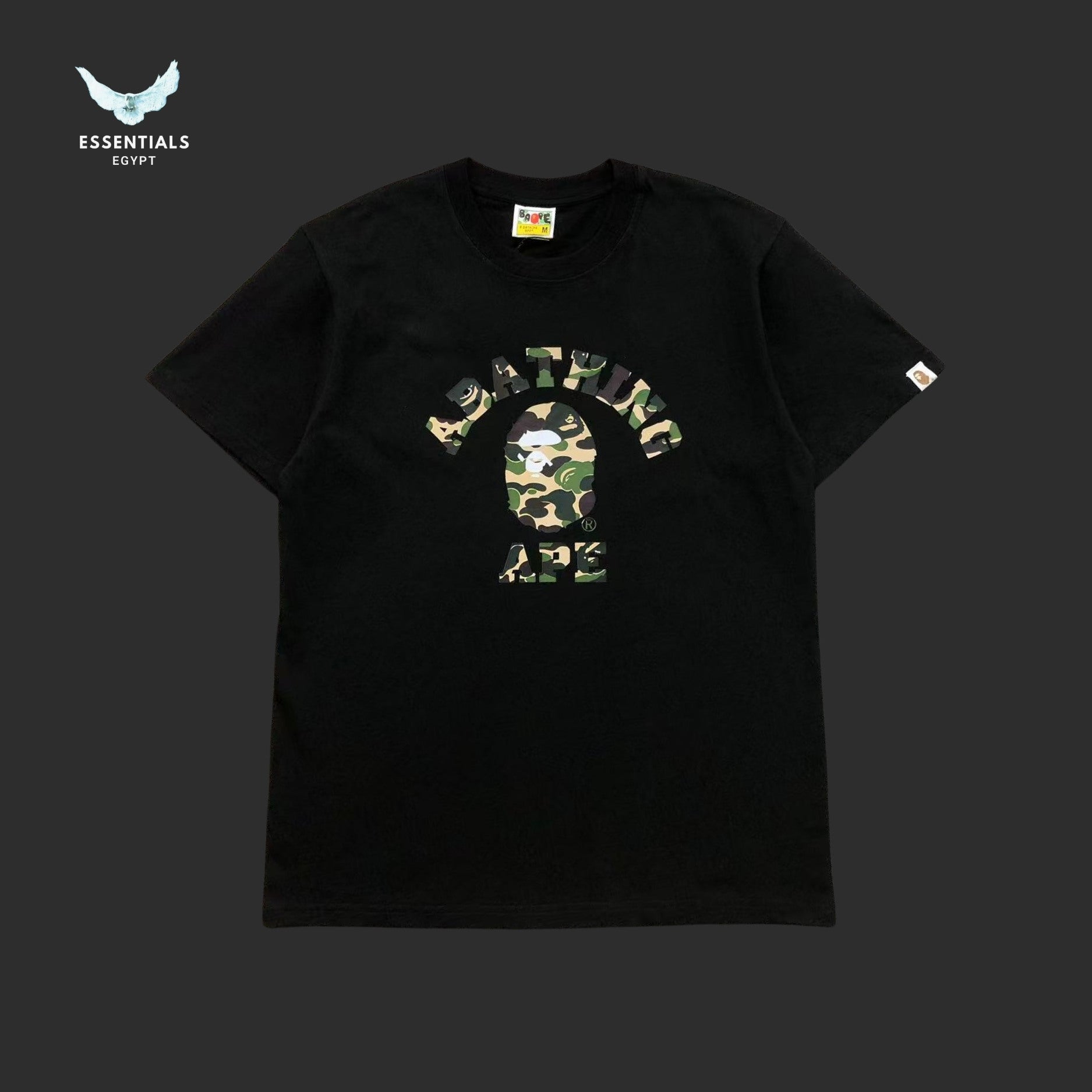 BAPE Black ABC Camo College Tee
