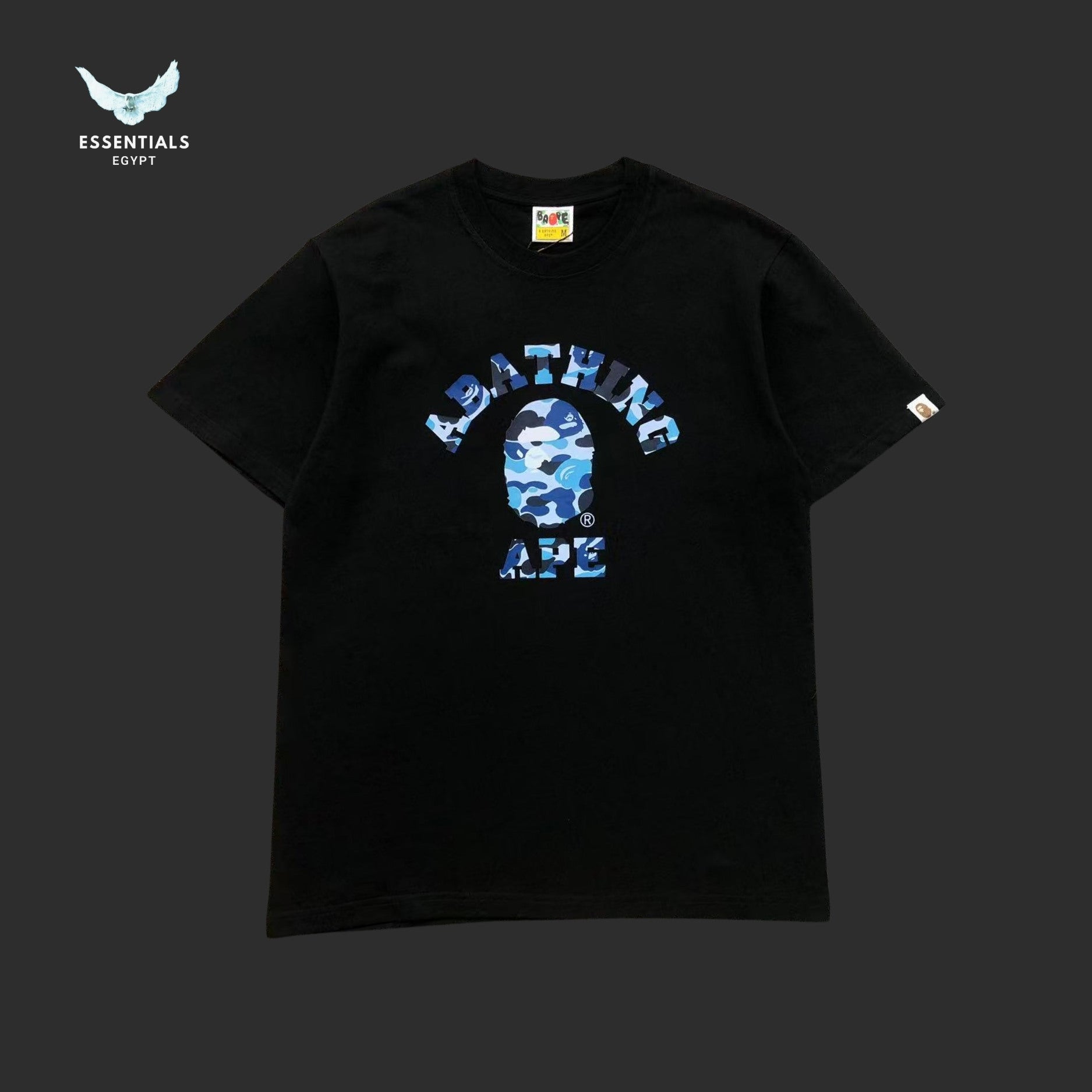 BAPE Black ABC Camo College Tee