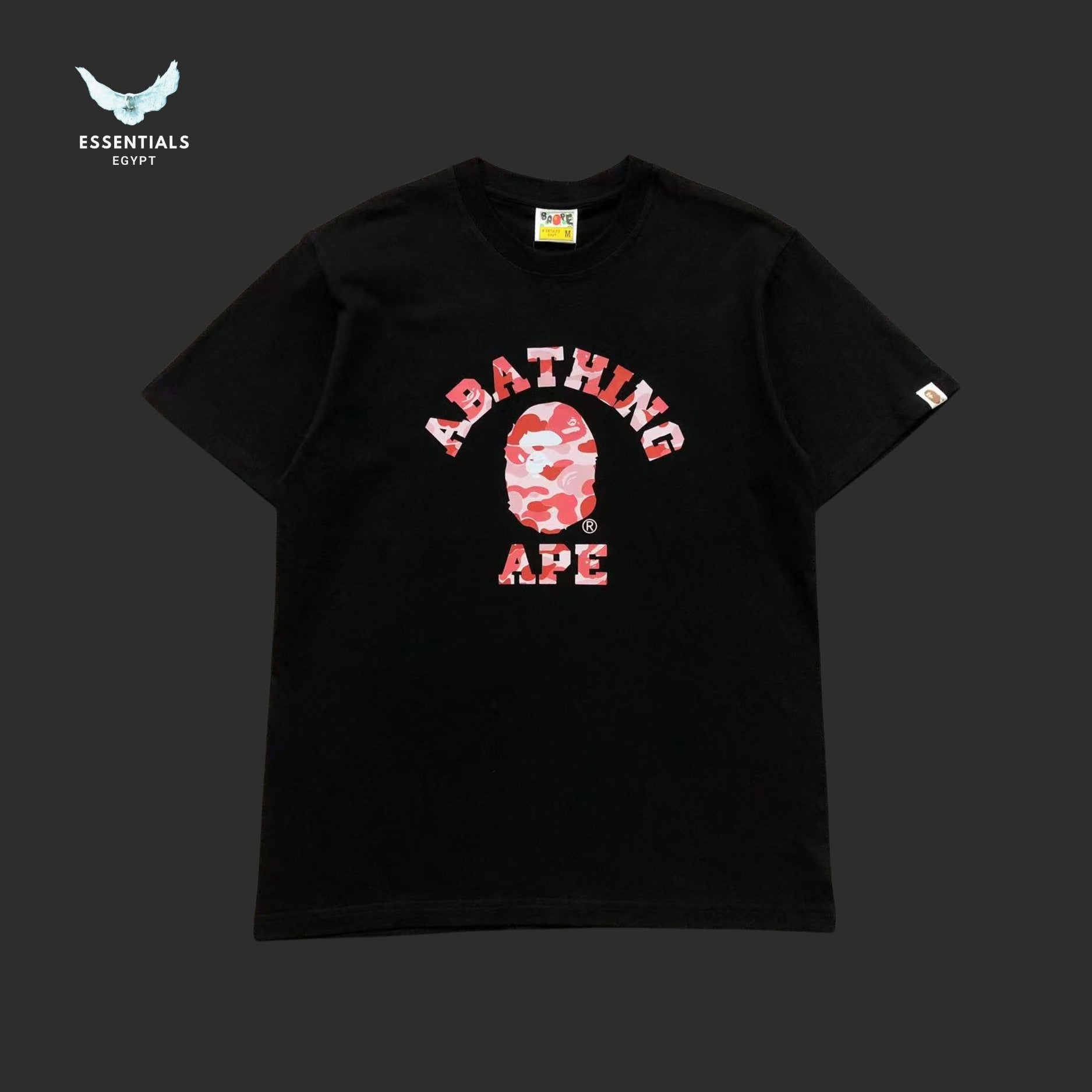 BAPE Black ABC Camo College Tee