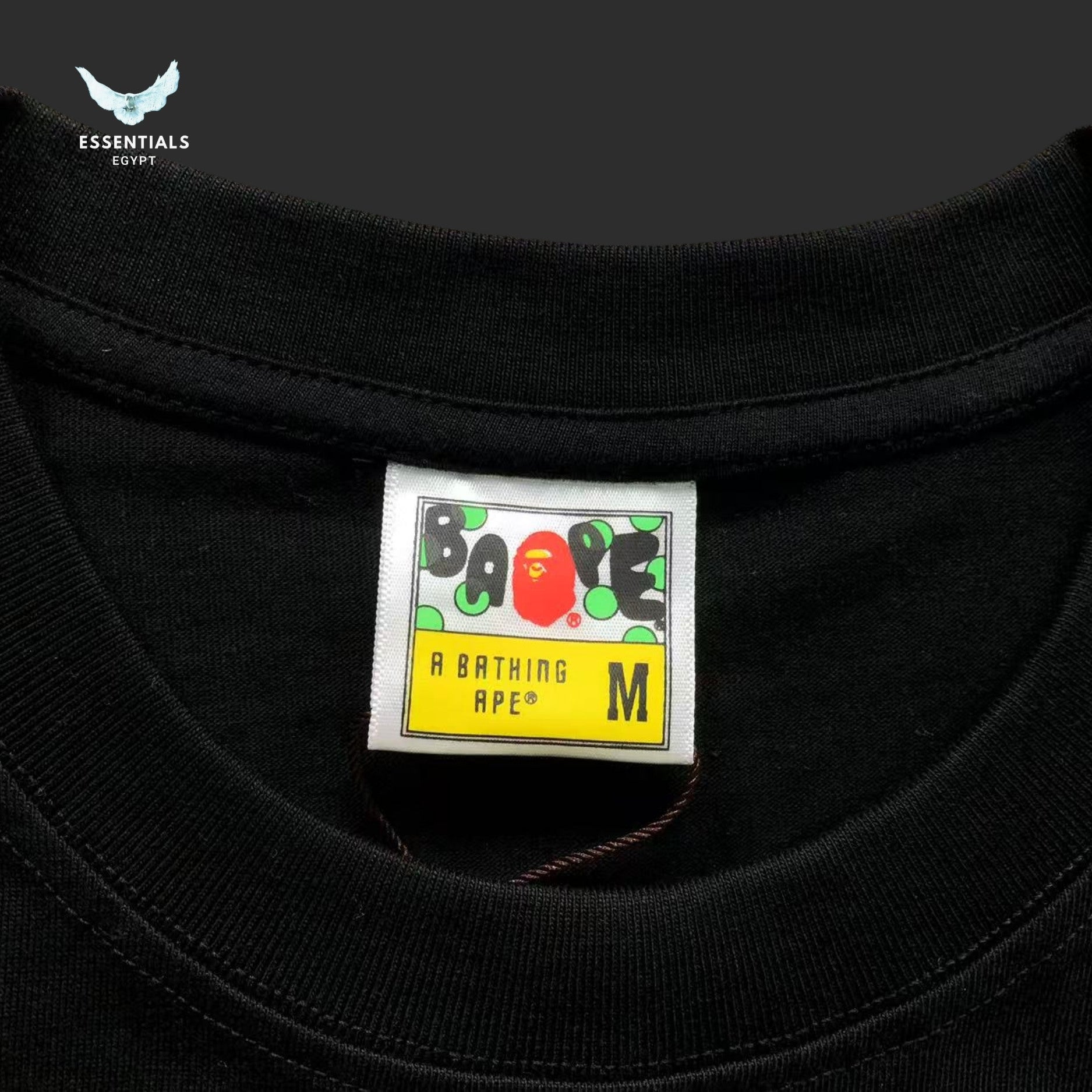 BAPE Black ABC Camo College Tee