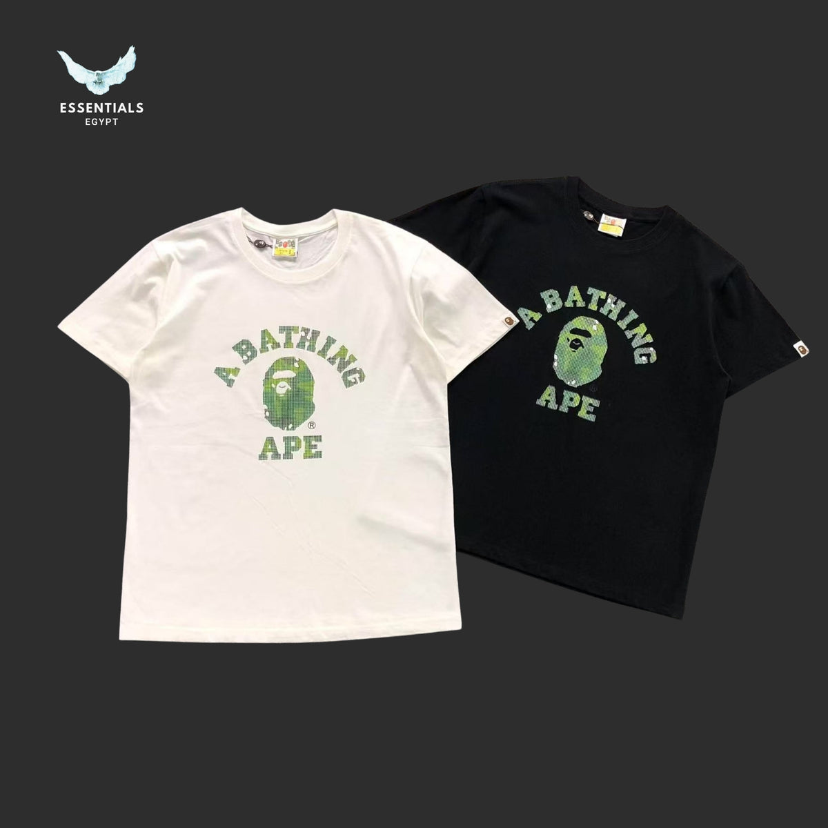 BAPE Swarovski College Logo Tee