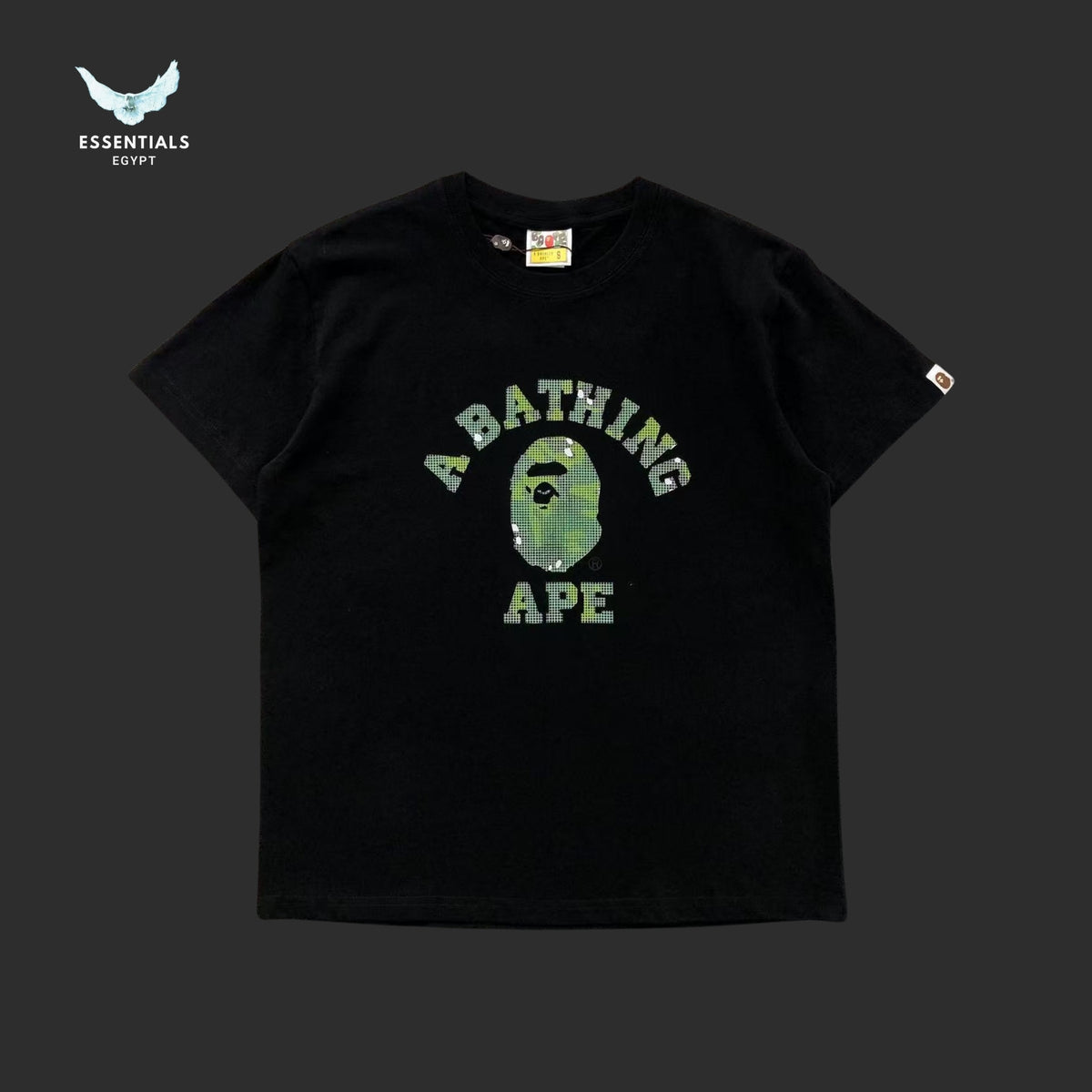 BAPE Swarovski College Logo Tee