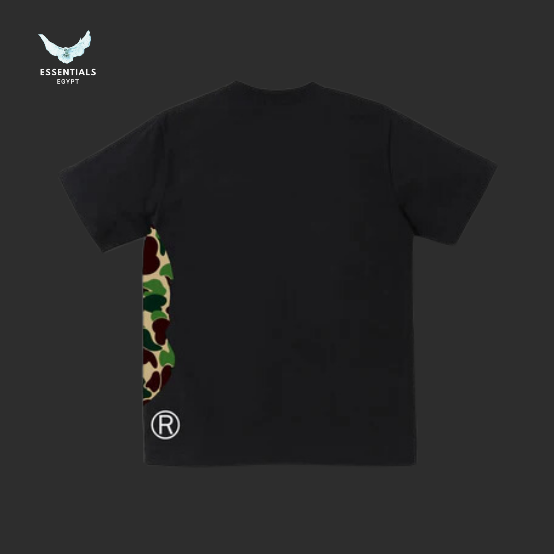 BAPE ABC Camo Side Big Ape Head Tee 'Black_Green'