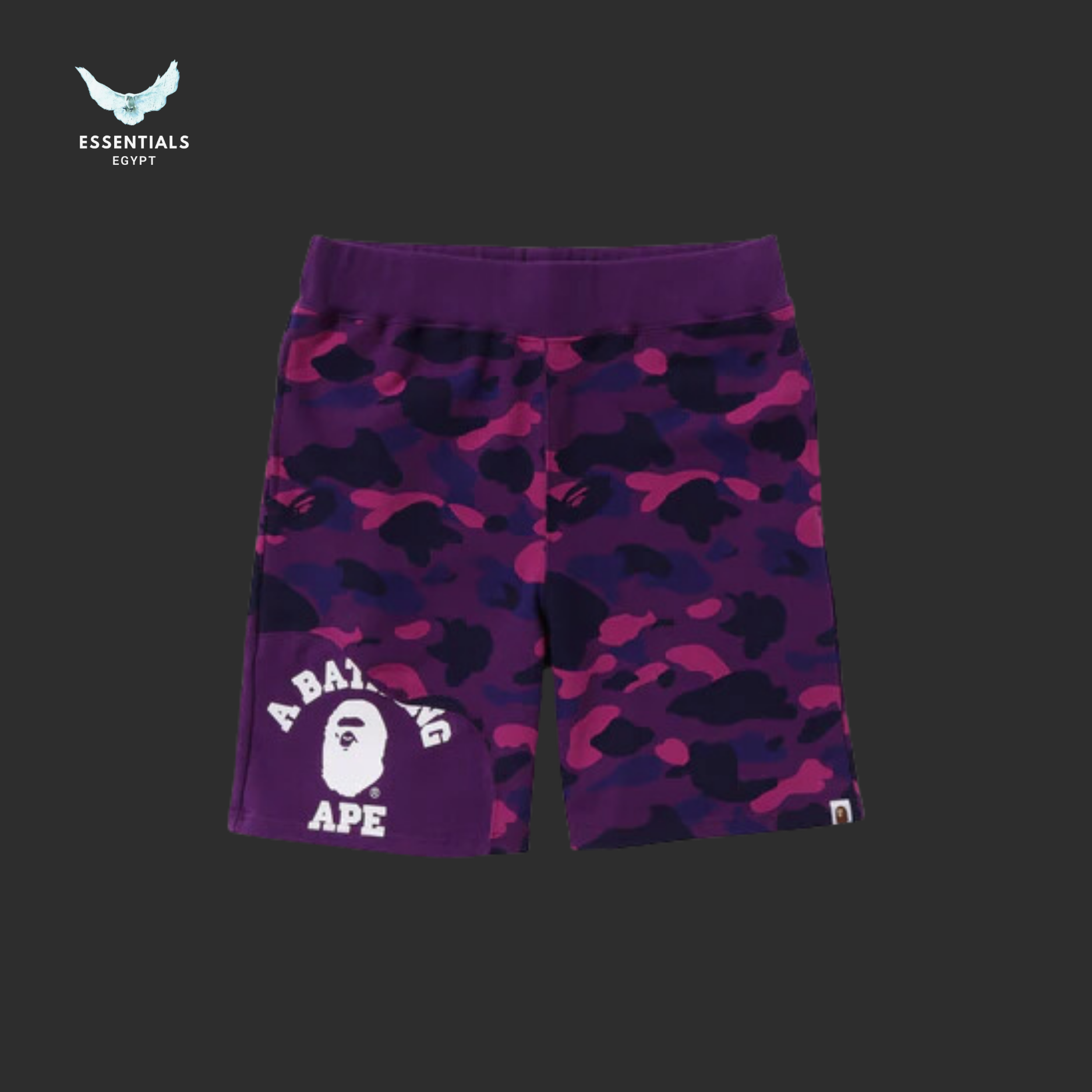 BAPE Color Camo Cutting Sweat Shorts 'Purple'