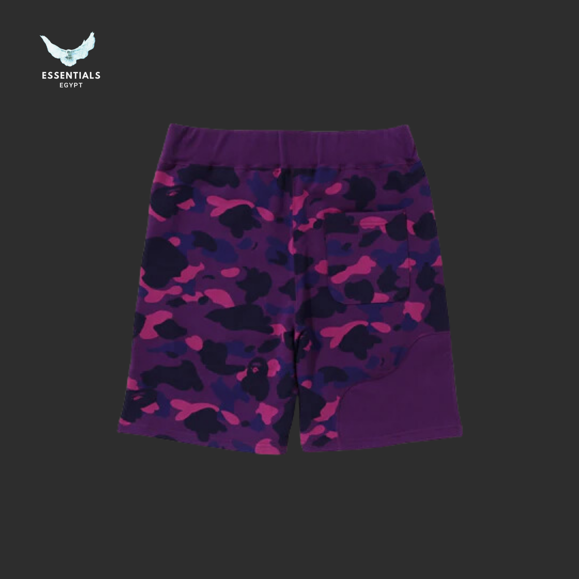 BAPE Color Camo Cutting Sweat Shorts 'Purple'