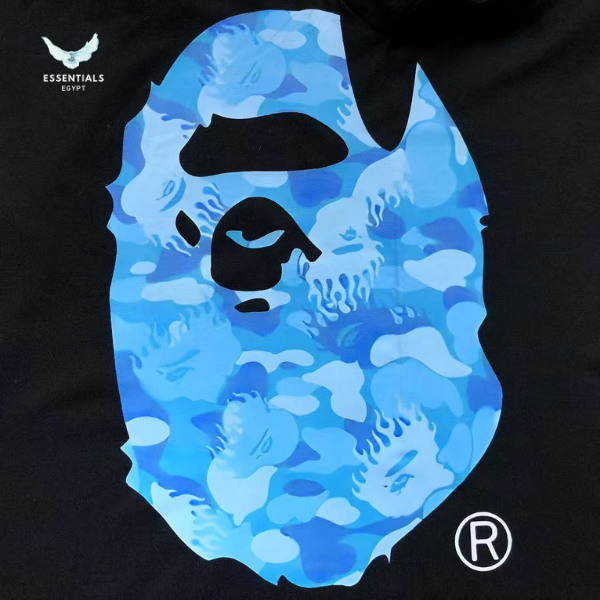 BAPE Black Side Big Ape Head Tee