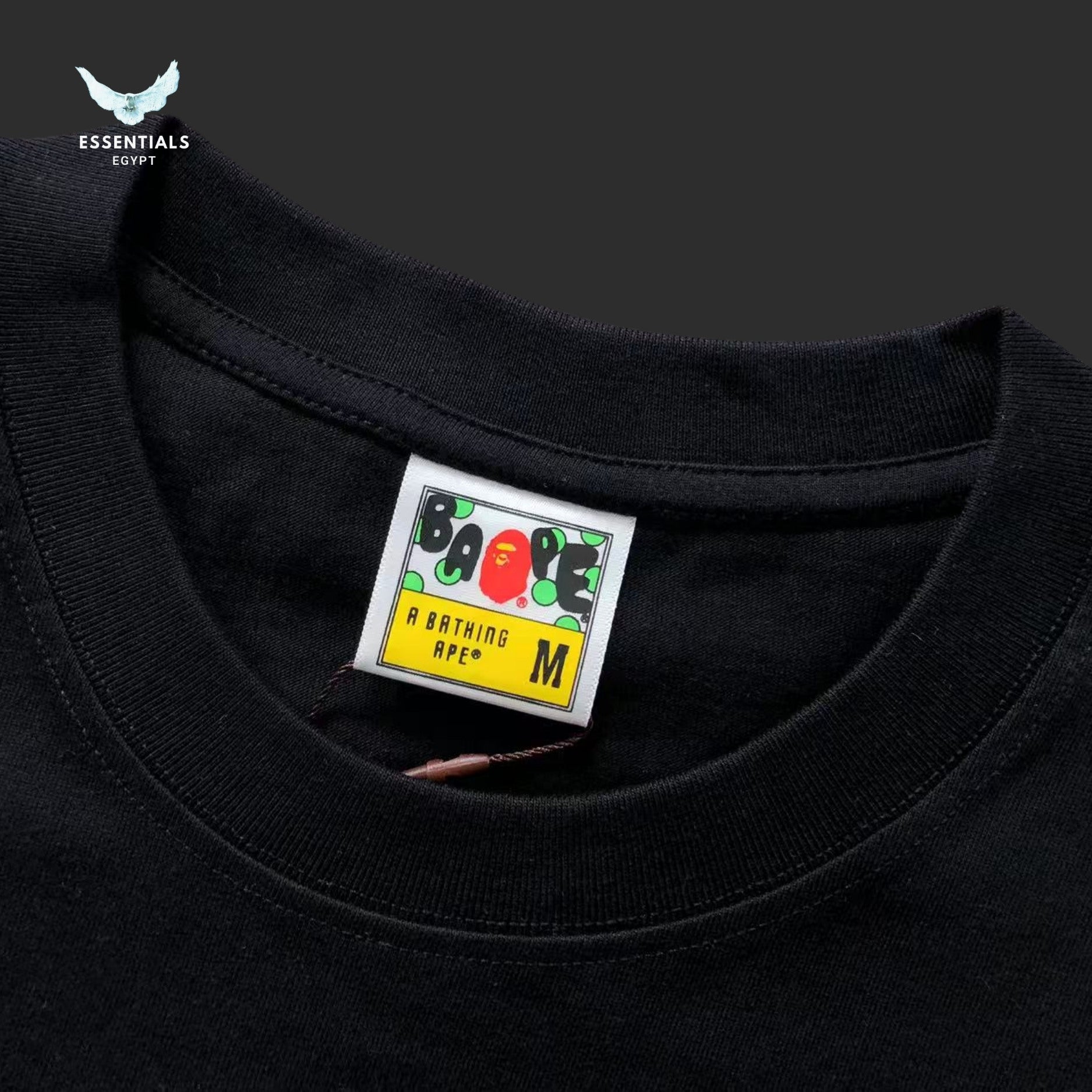 BAPE Black ABC Camo Milo on Big Ape Tee