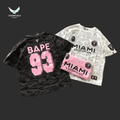 BAPE x Inter Miami T-Shirt – Pink 93 Logo