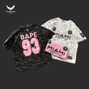 BAPE x Inter Miami T-Shirt – Pink 93 Logo - ESSENTIALS EGYPT