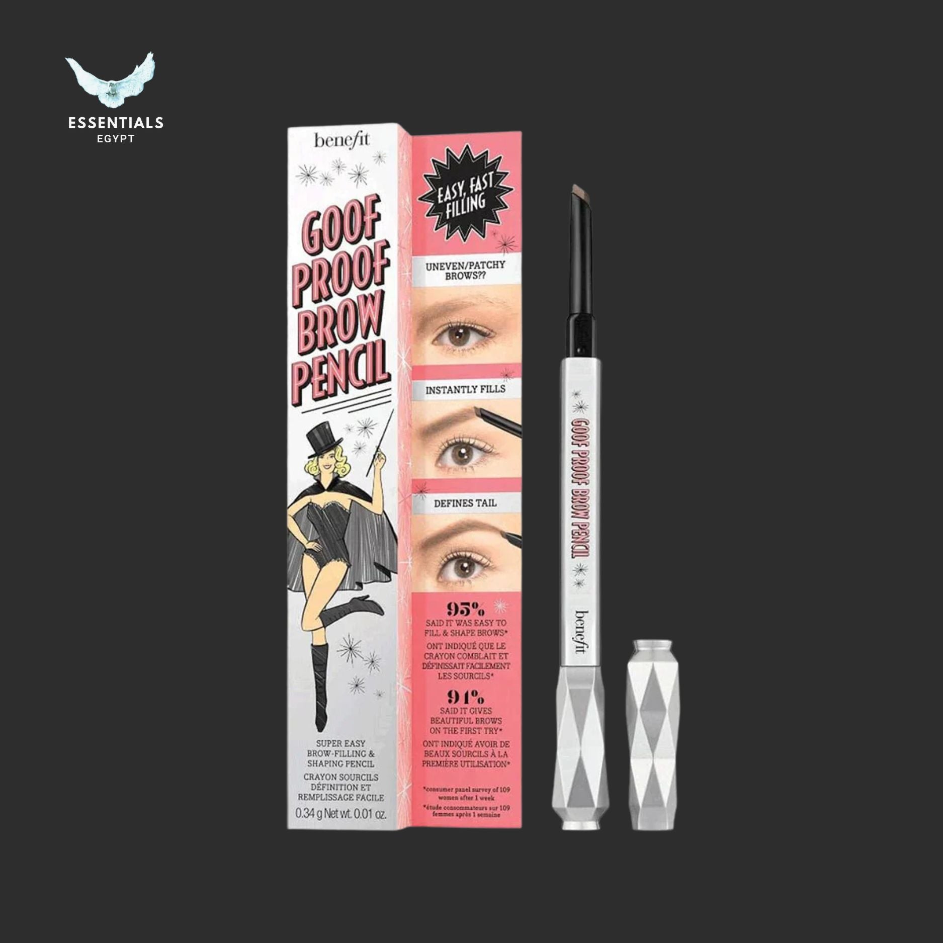 Benefit Goof Proof Brow Pencil – Natural Brow Shaper - ESSENTIALS EGYPT