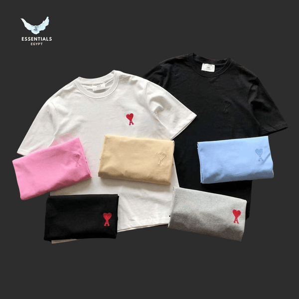 AMI Paris T-Shirt – Rounded Medium Logo - ESSENTIALS EGYPT