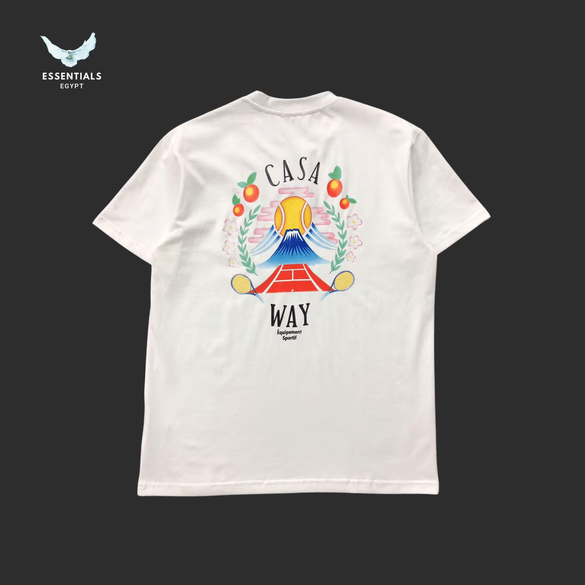 Casablanca T-Shirt – Casa Way Stairs Print - ESSENTIALS EGYPT