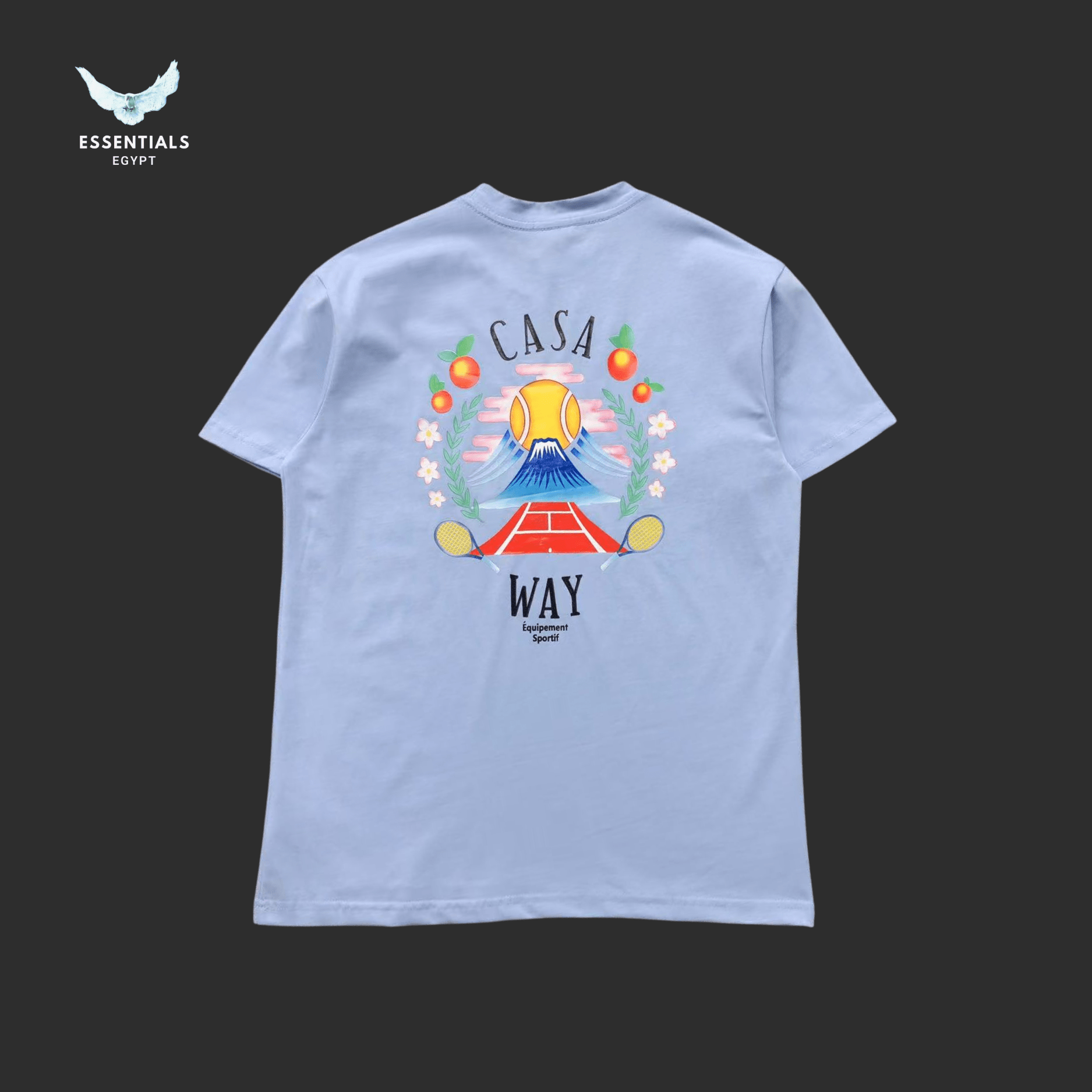 Casablanca T-Shirt – Casa Way Stairs Print - ESSENTIALS EGYPT