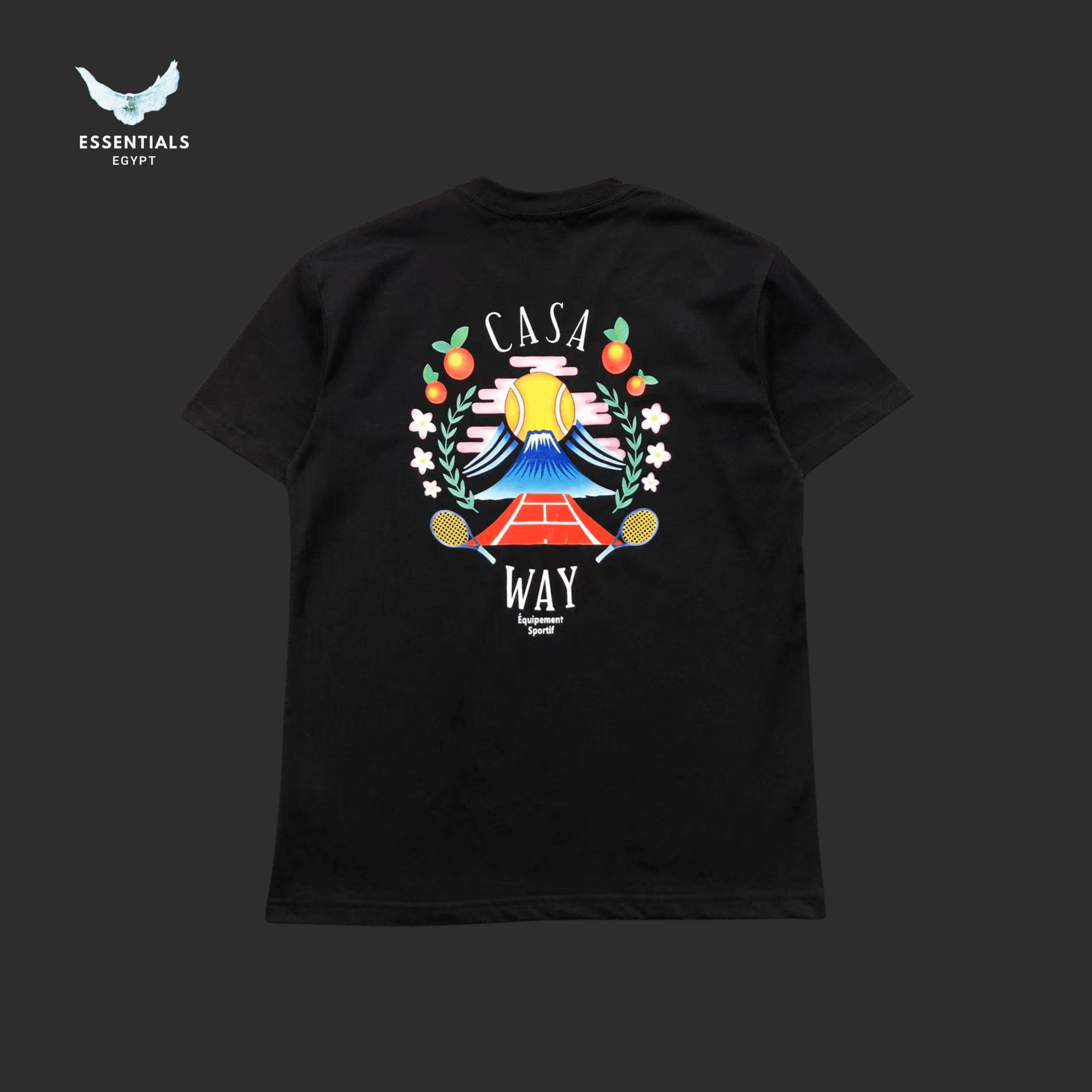 Casablanca T-Shirt – Casa Way Stairs Print - ESSENTIALS EGYPT