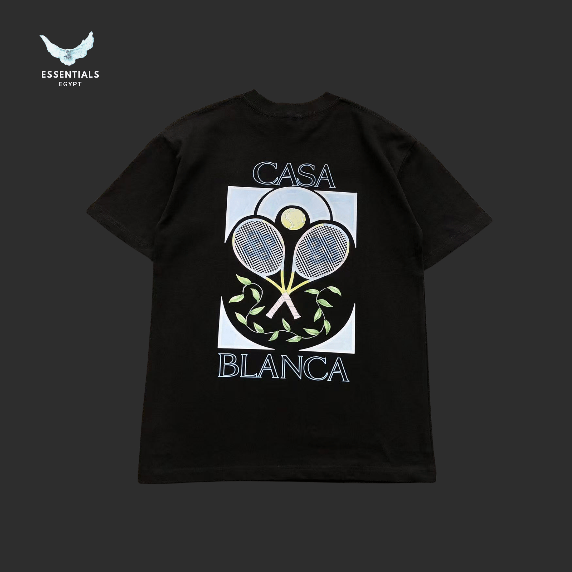 Casablanca T-Shirt – Tennis & Flower Box - ESSENTIALS EGYPT
