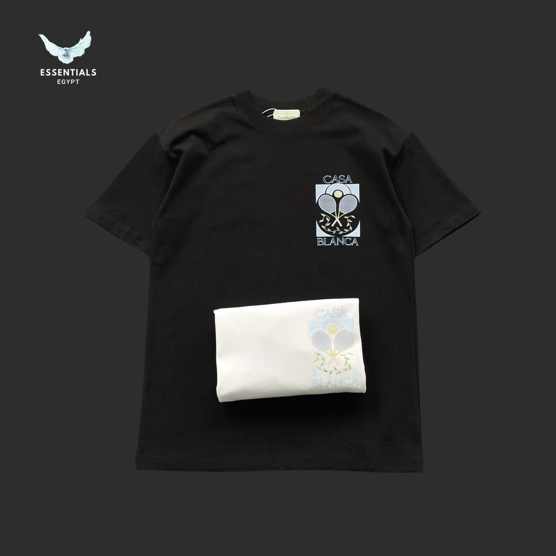 Casablanca T-Shirt – Tennis & Flower Box - ESSENTIALS EGYPT