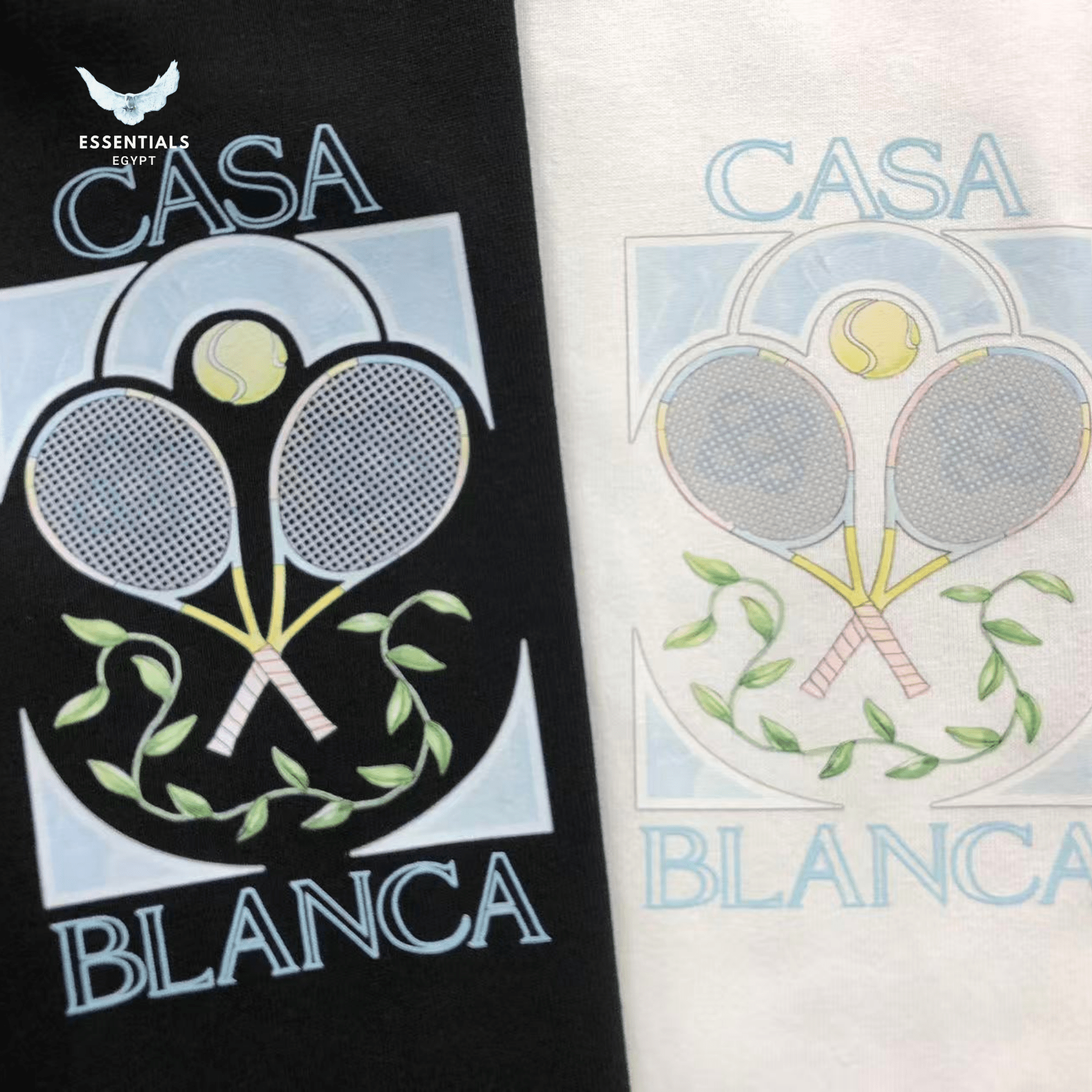 Casablanca T-Shirt – Tennis & Flower Box - ESSENTIALS EGYPT