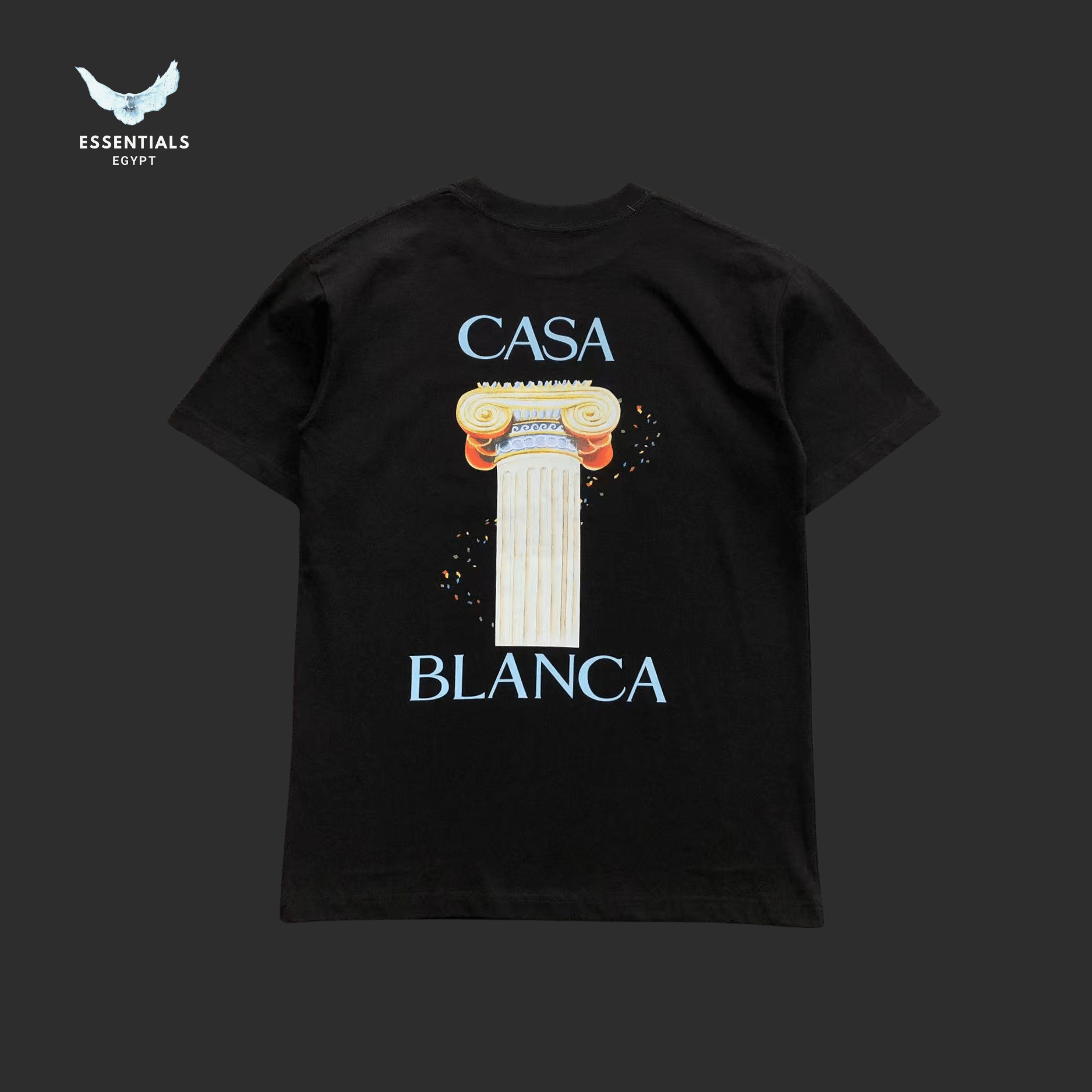 Casablanca T-Shirt – Columns & Fruit Motif - ESSENTIALS EGYPT