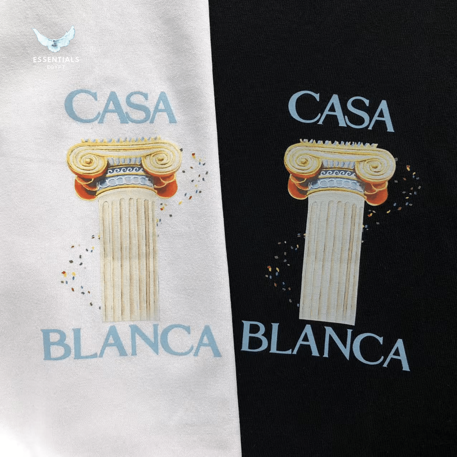 Casablanca T-Shirt – Columns & Fruit Motif - ESSENTIALS EGYPT