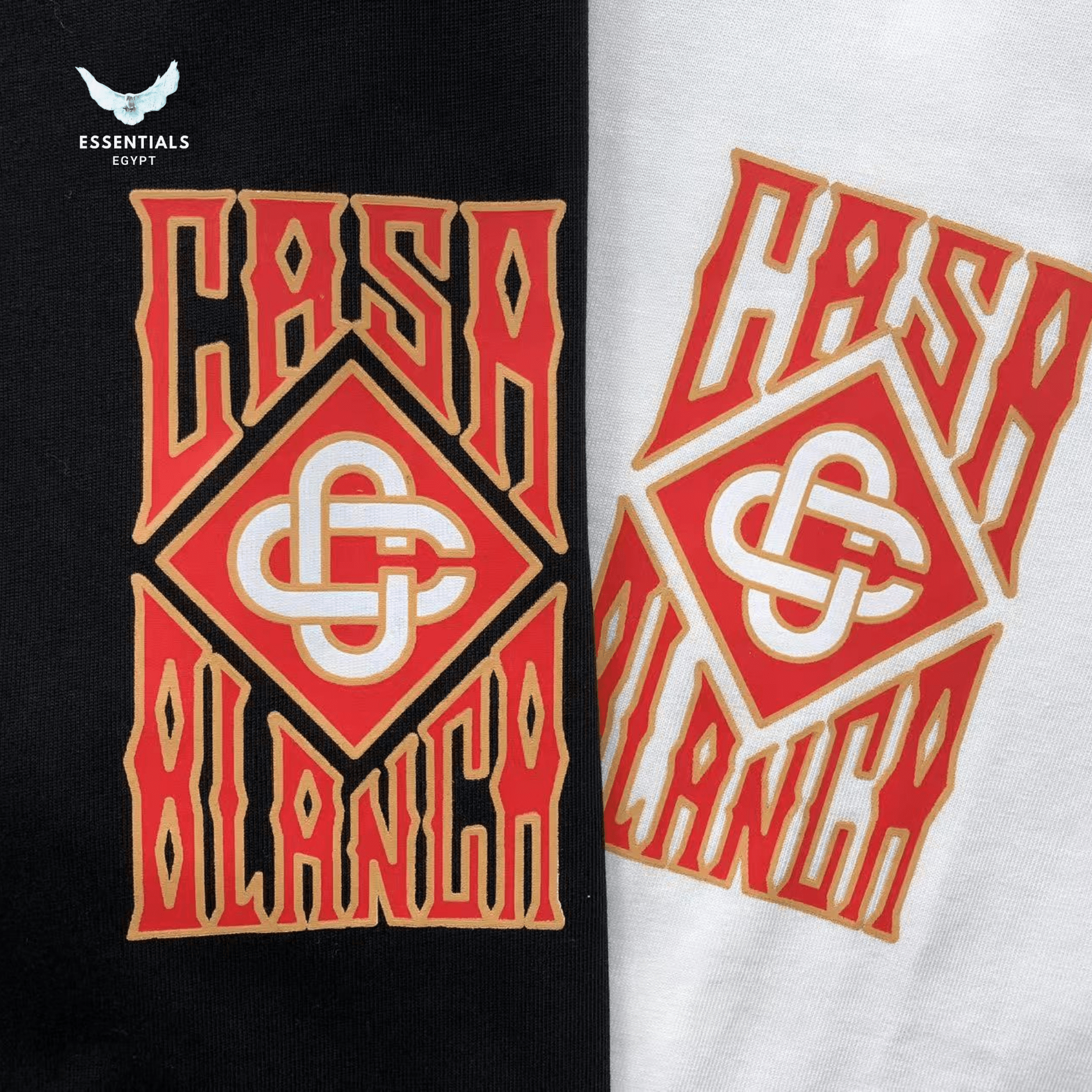 Casablanca T-Shirt – Dual Tag Patch - ESSENTIALS EGYPT