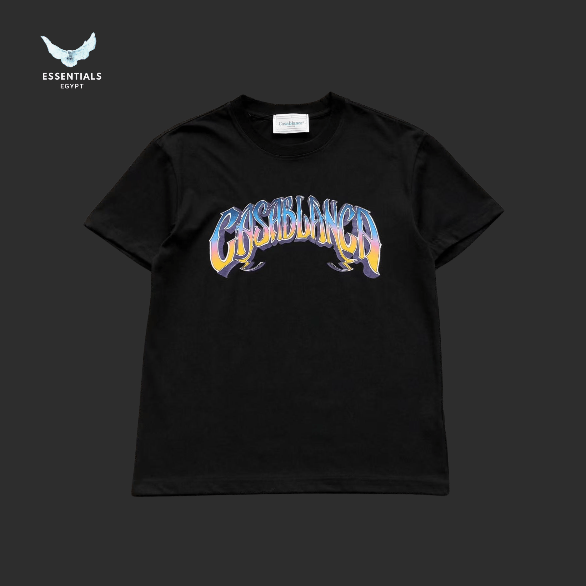 Casablanca T-Shirt – Wavy Logo - ESSENTIALS EGYPT