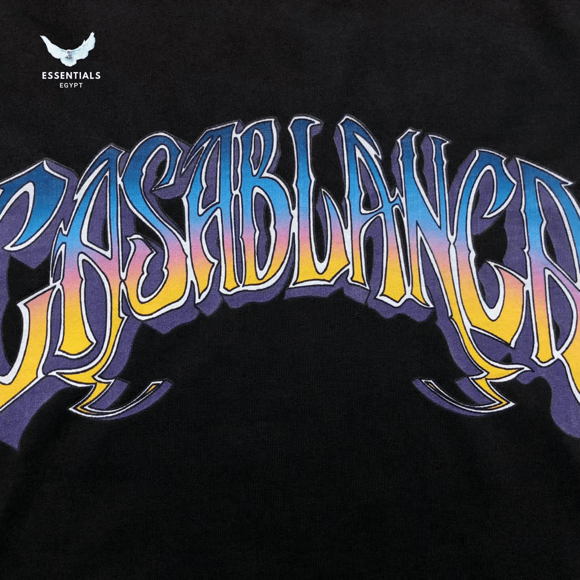 Casablanca T-Shirt – Wavy Logo - ESSENTIALS EGYPT
