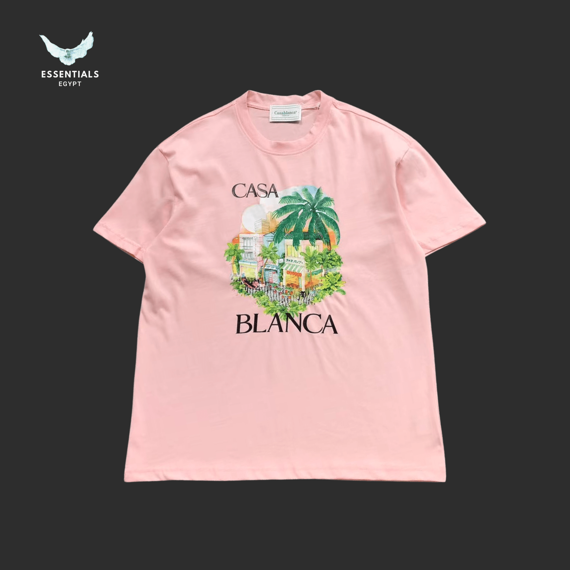 Casablanca T-Shirt – Tropical Arch Print - ESSENTIALS EGYPT