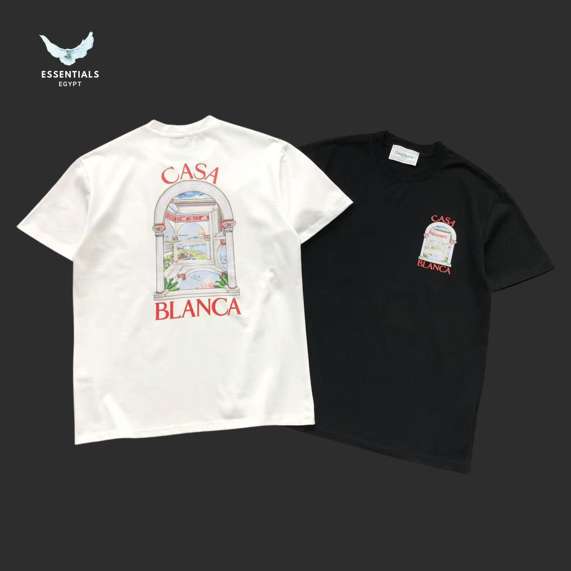 Casablanca T-Shirt – Postcard Logo - ESSENTIALS EGYPT