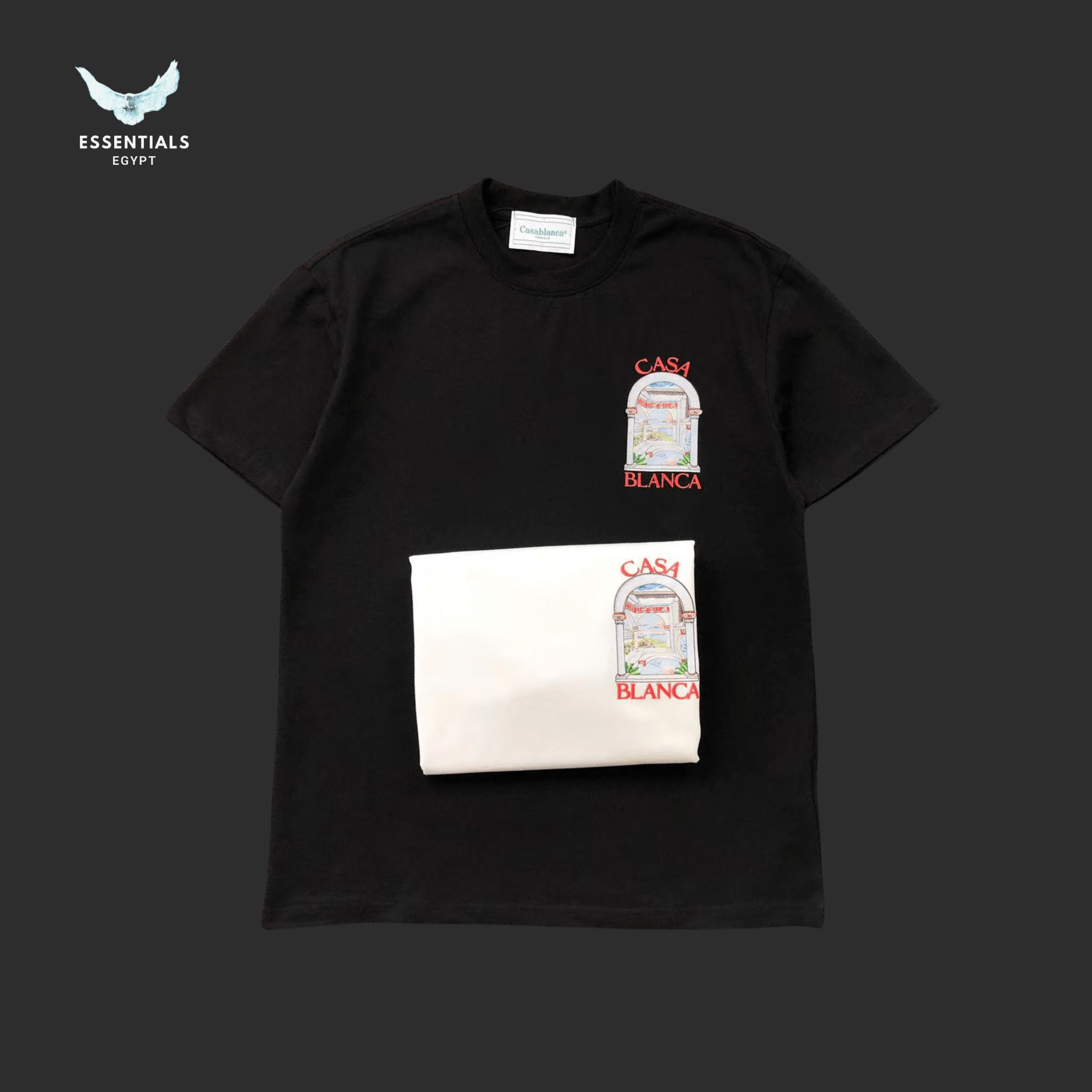 Casablanca T-Shirt – Postcard Logo - ESSENTIALS EGYPT